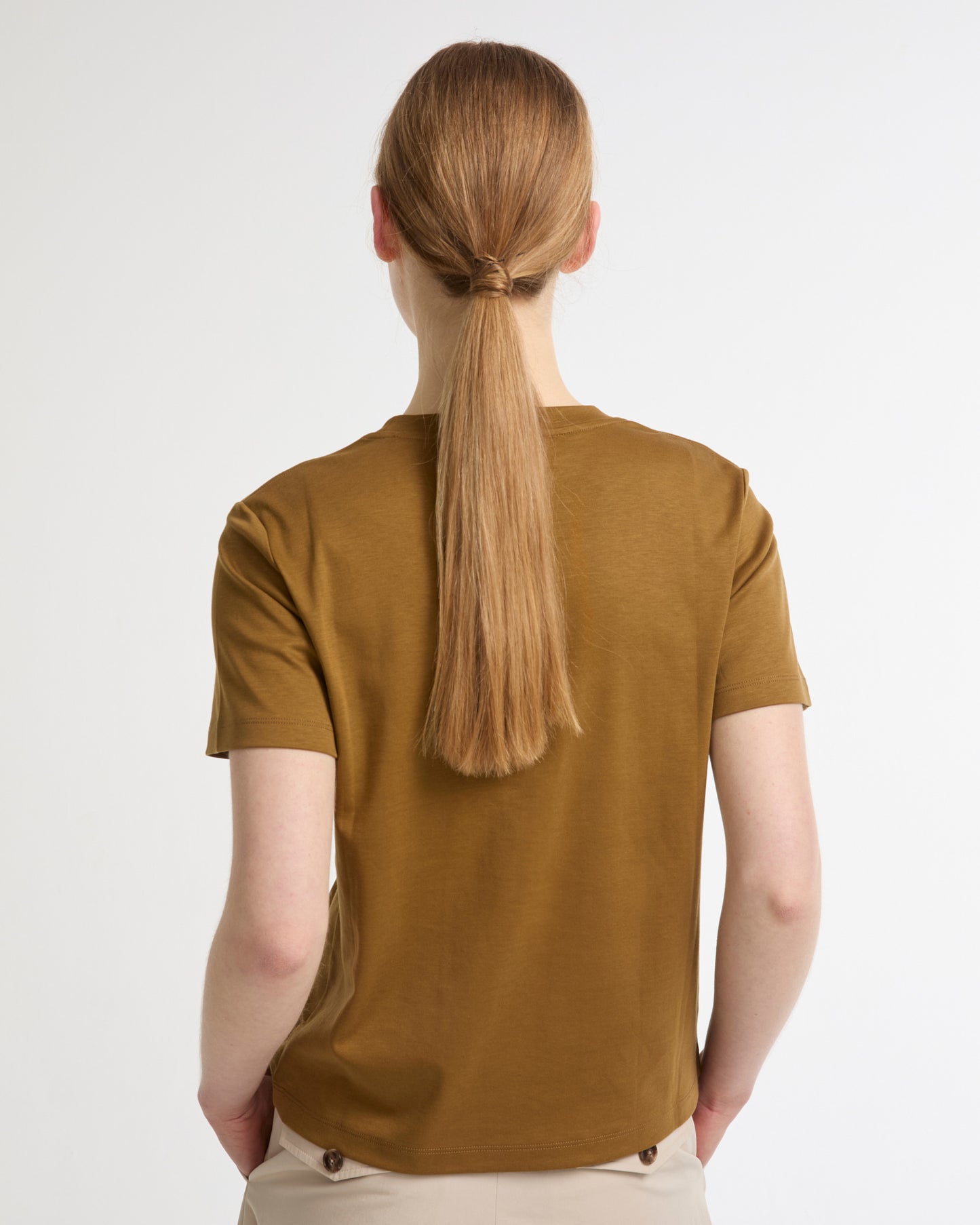 T-shirt en interlock coton soie -Yves salomon - Nouvelle collection Printemps Été