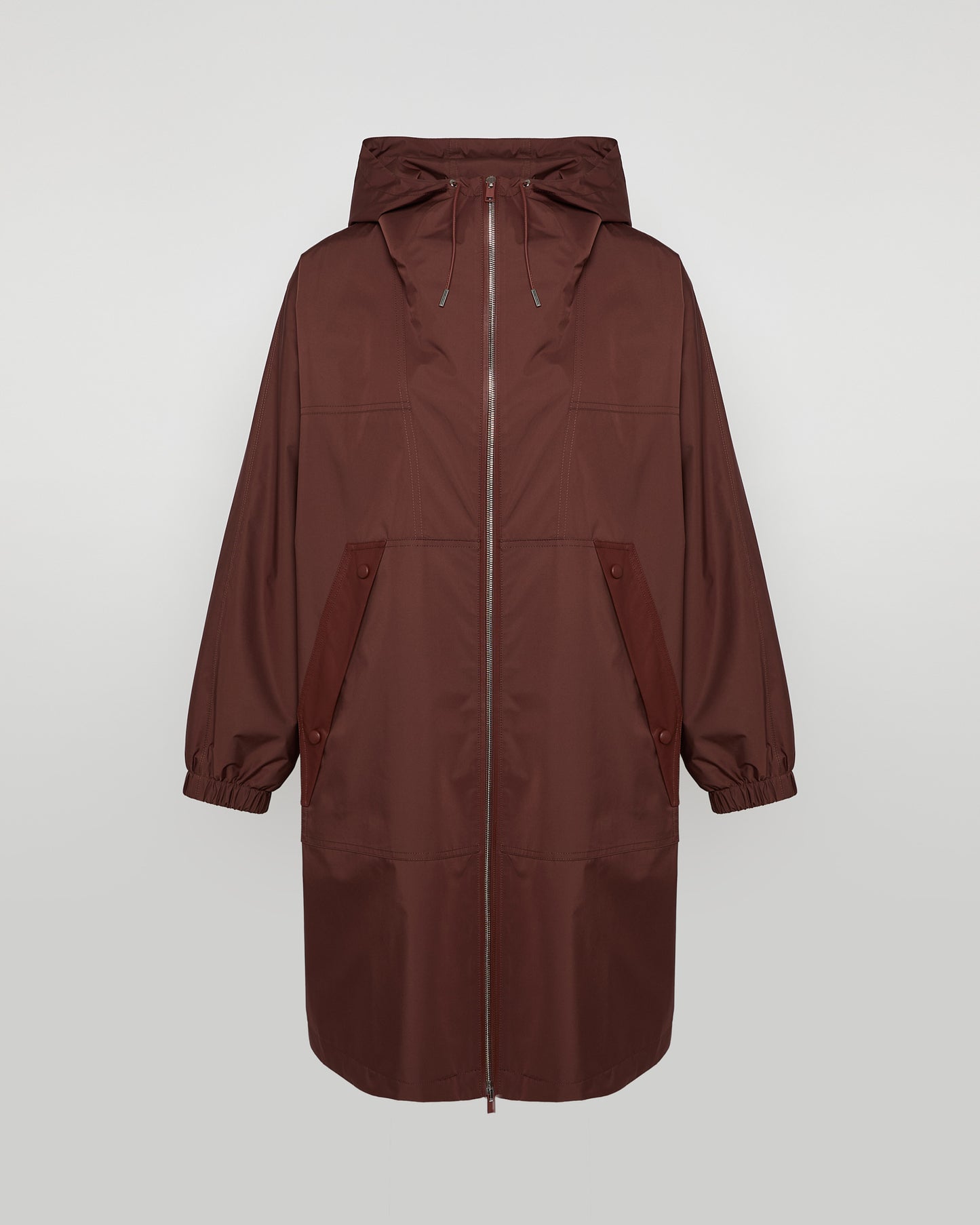 Parka à capuche en tissu technique imperméable -Yves salomon - Nouvelle collection Printemps Été