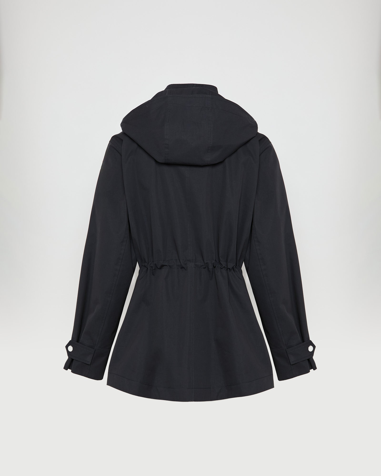 Parka saharienne en coton mélangé et cuir imperméable -Yves salomon - Nouvelle collection Printemps Été