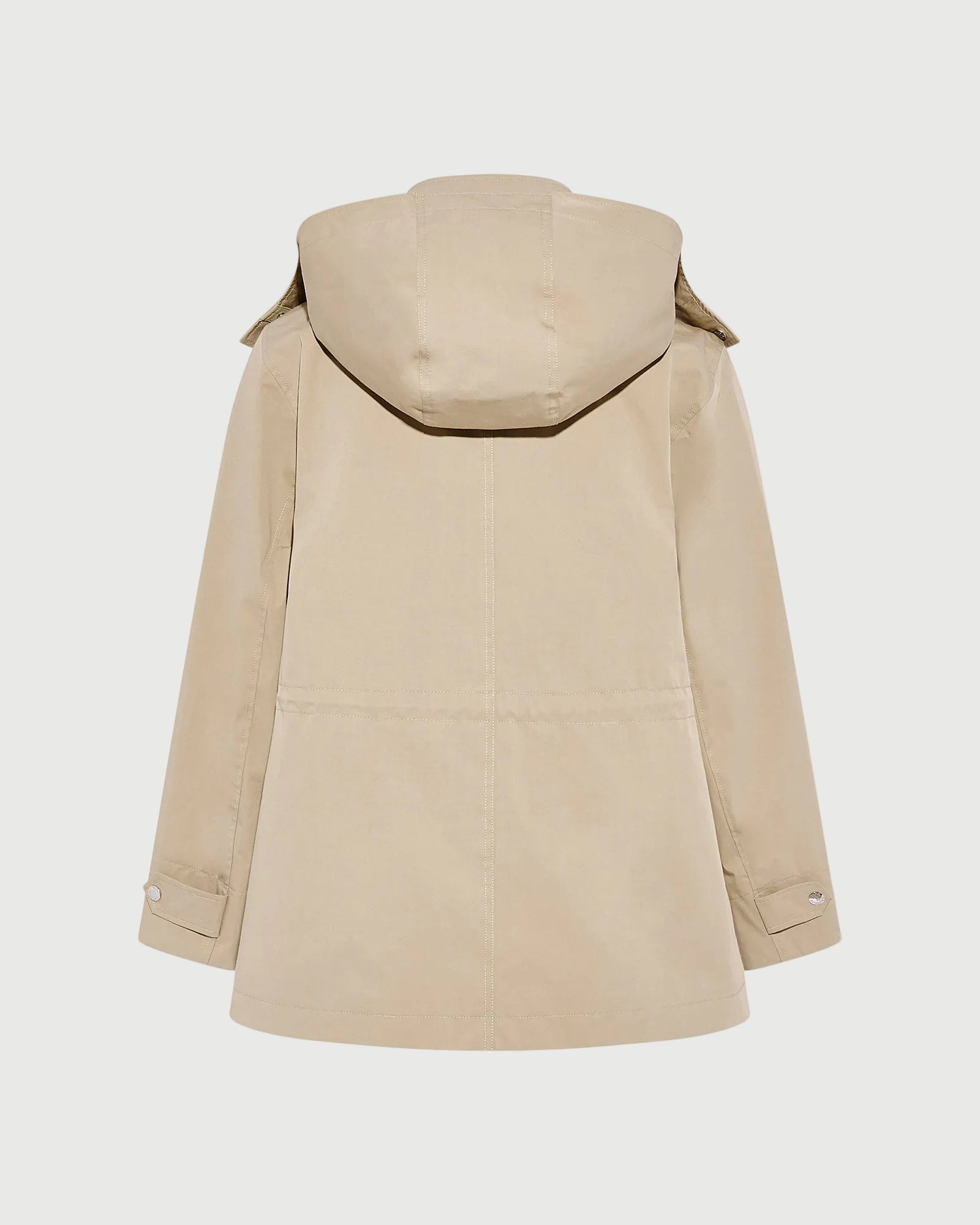 Parka saharienne en coton mélangé et cuir waterproof -Yves salomon - Nouvelle collection Printemps Été