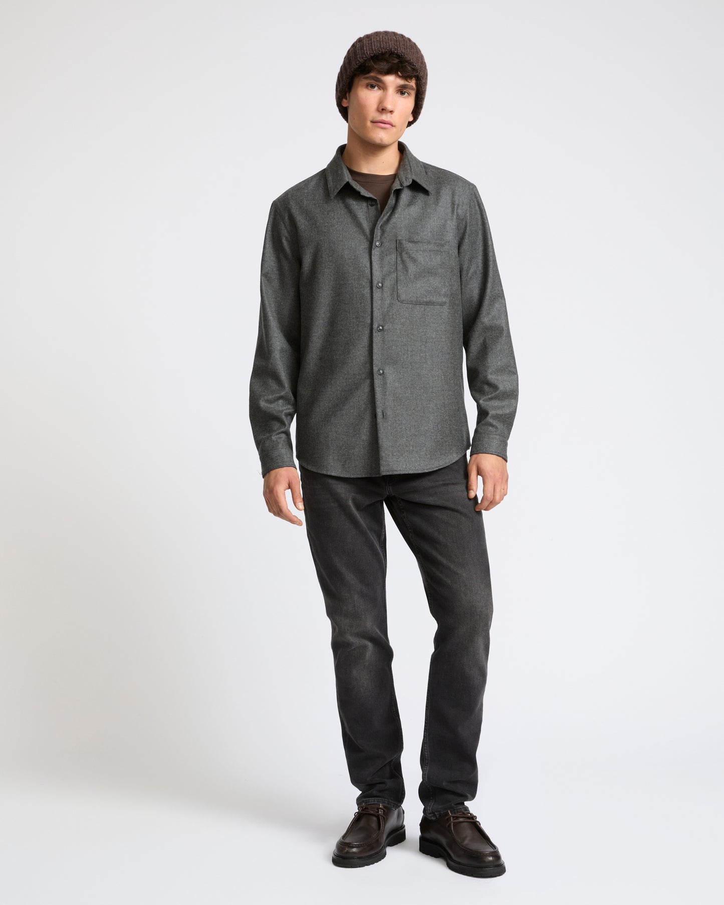 Surchemise en flanelle de lainage cachemire Loro Piana- Yves Salomon - Nouvelle collection Automne Hiver