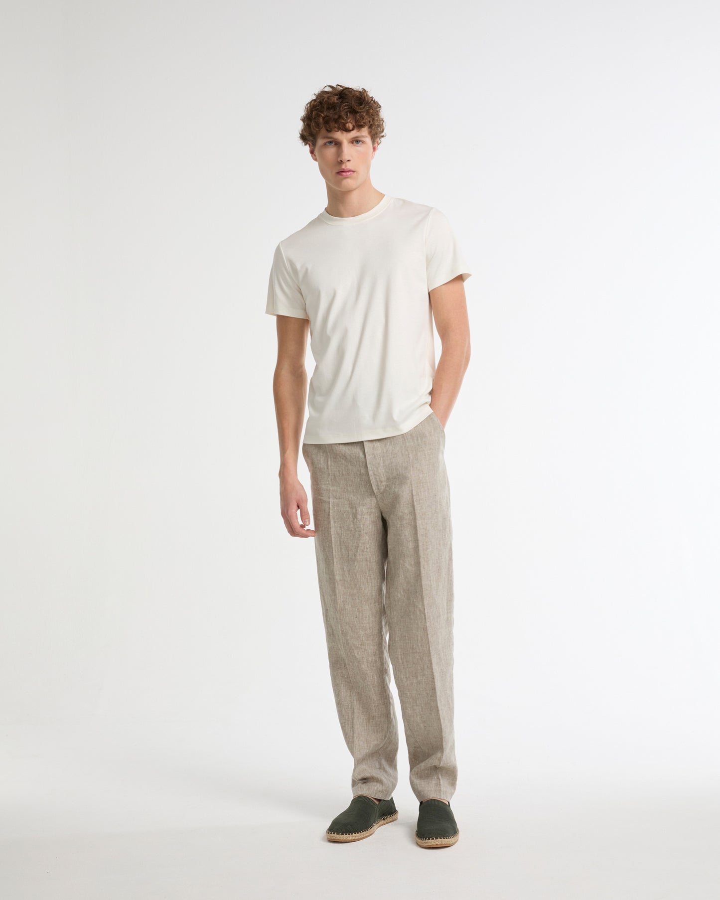 T-shirt en interlock coton et soie -Yves salomon - Nouvelle collection Printemps Été