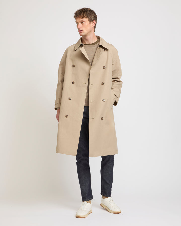 Trench en coton double face bicolore -Yves salomon - Nouvelle collection Printemps Été