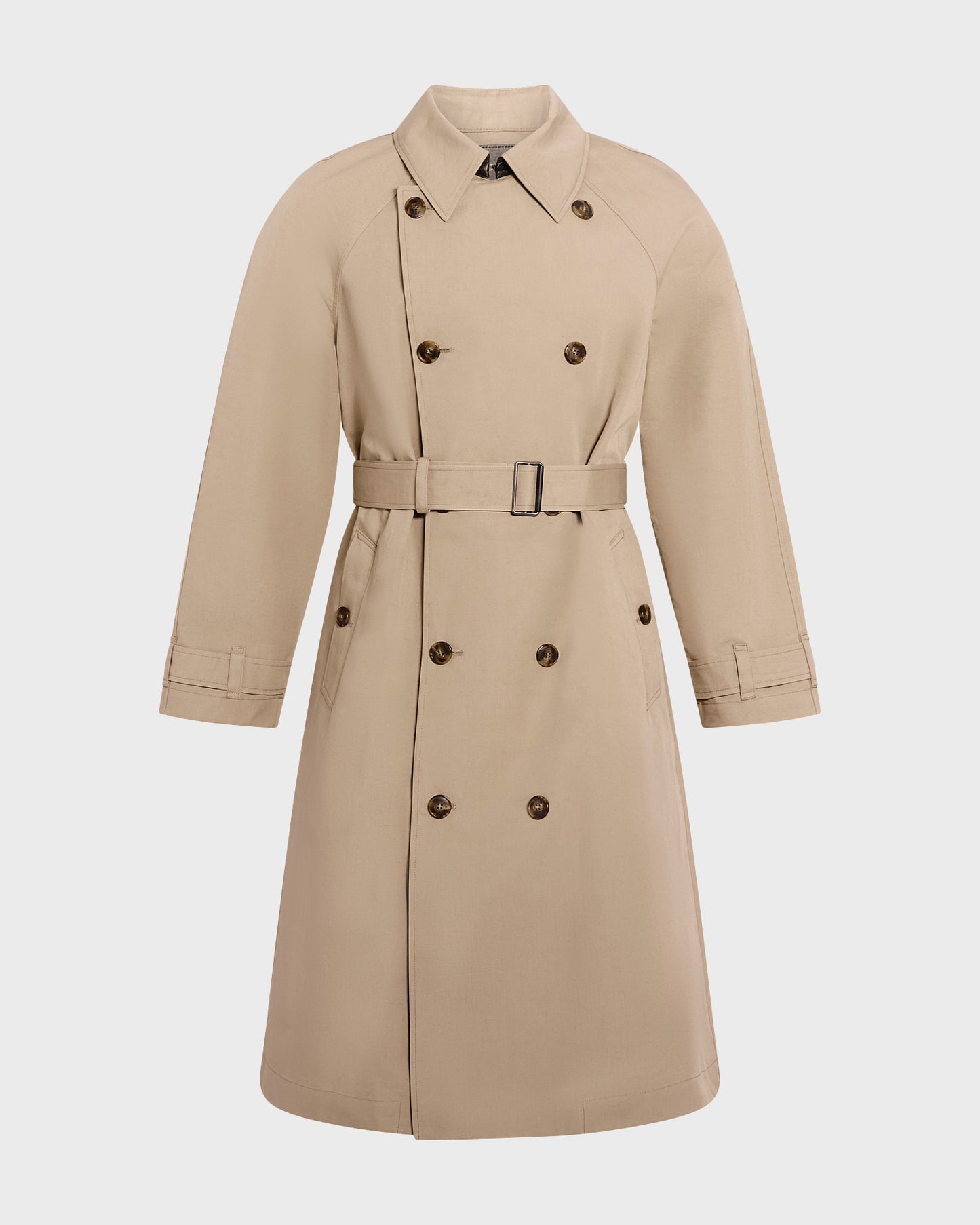 Trench en coton double face bicolore