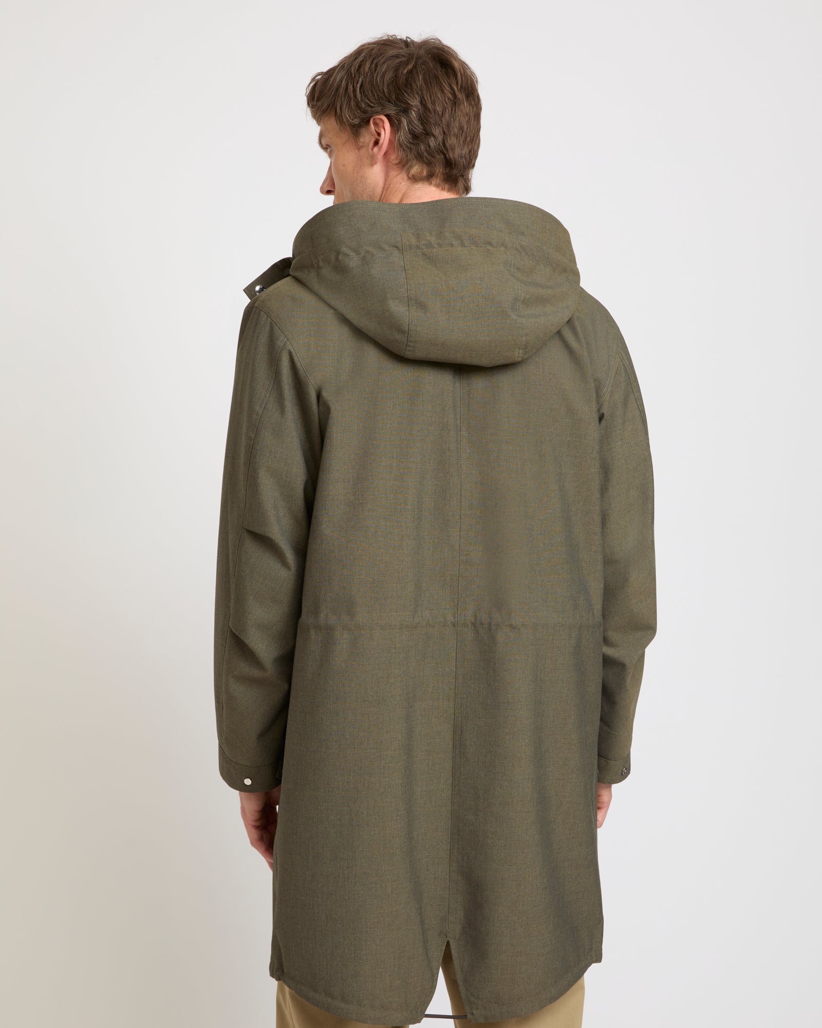 Parka en tissu technique aspect laine froide -Yves salomon - Nouvelle collection Printemps Été