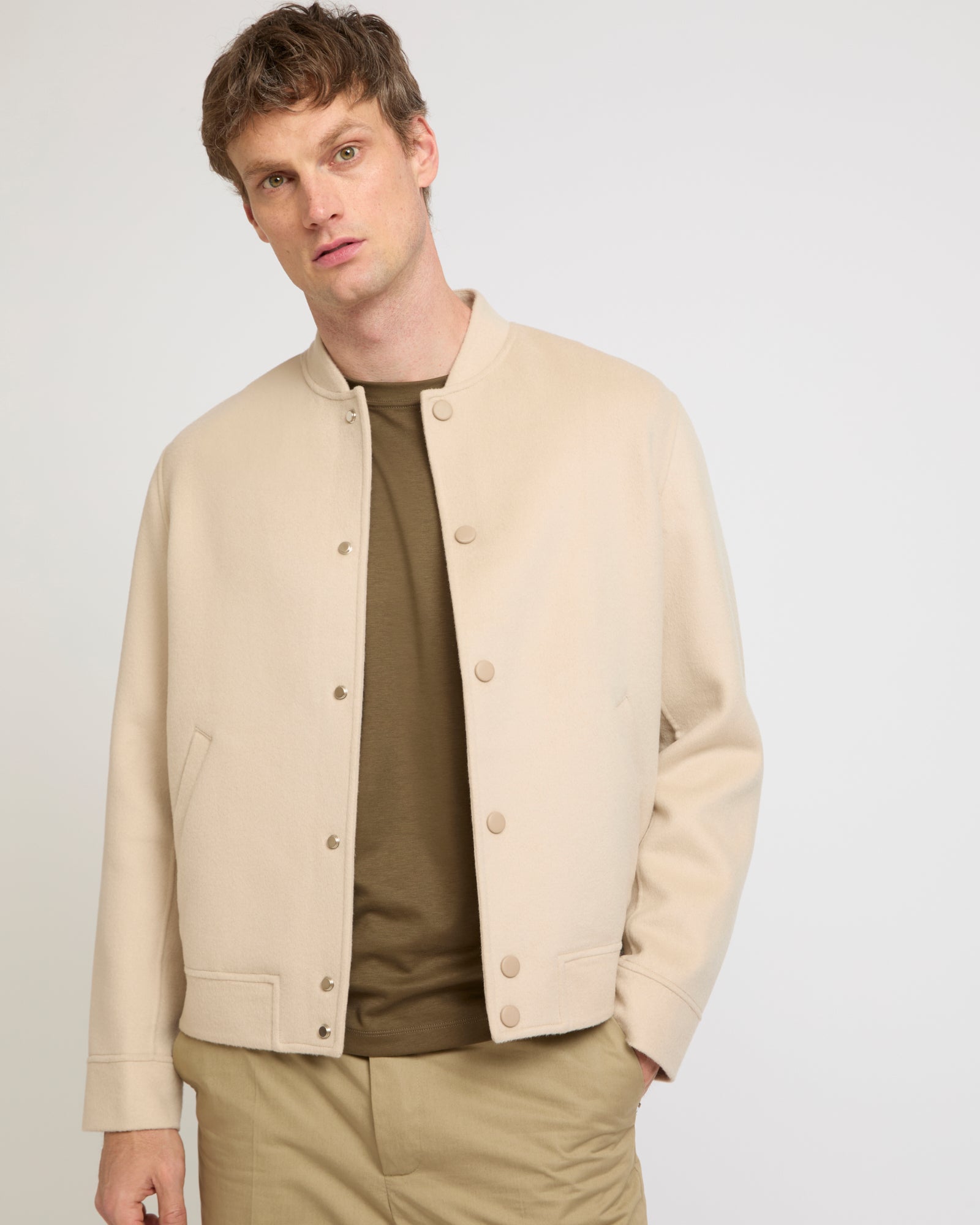 Veste Teddy en lainage cachemire double face -Yves salomon - Nouvelle collection Printemps Été