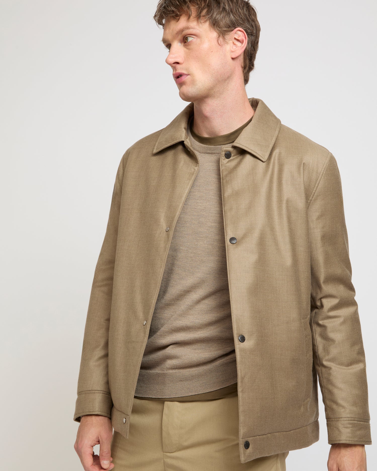 Surchemise en tissu Loro Piana -Yves salomon - Nouvelle collection Printemps Été