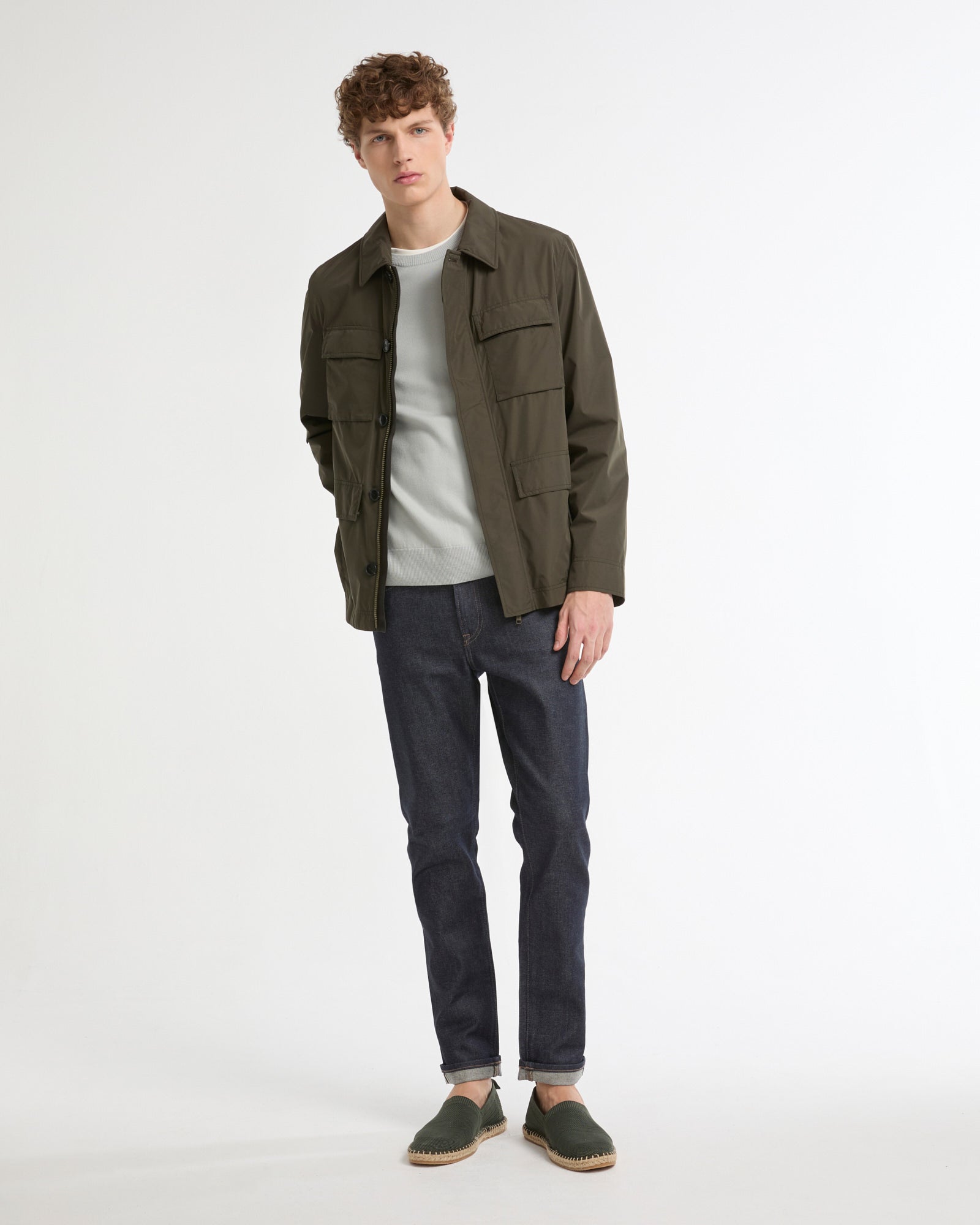 Veste saharienne en tissu technique imperméable -Yves salomon - Nouvelle collection Printemps Été