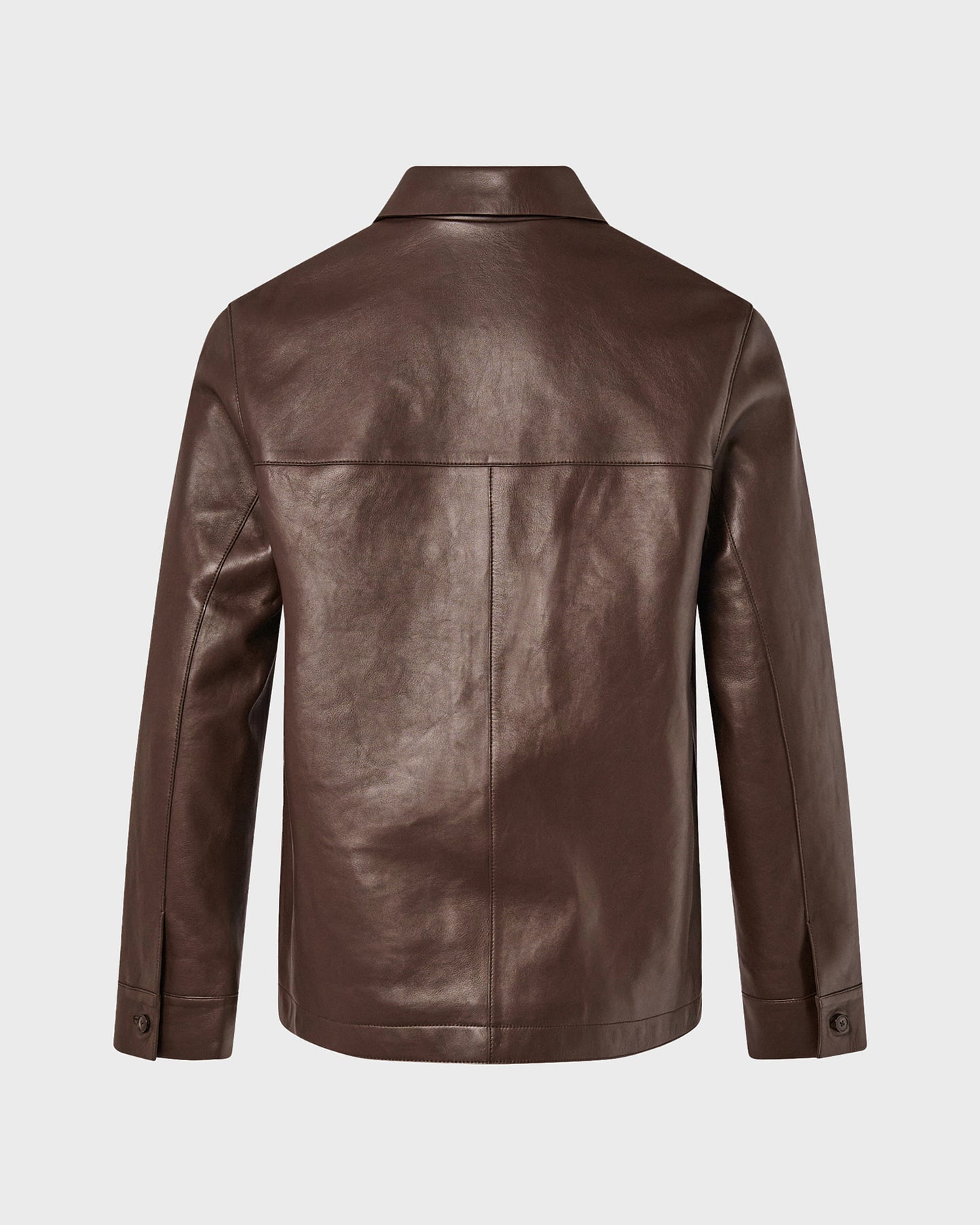 Veste en cuir d'agneau finition nappa