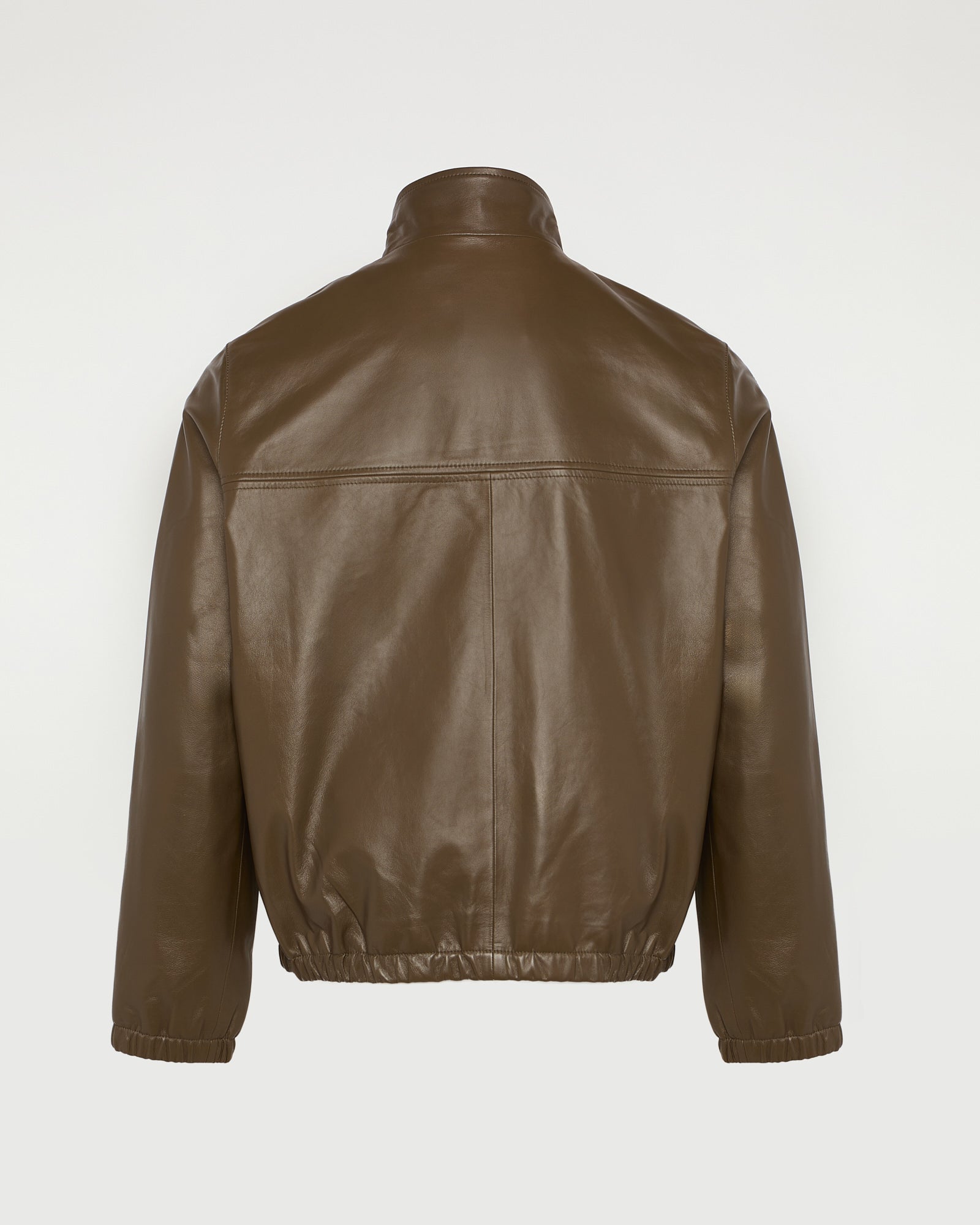 Blouson zippé en cuir d'agneau -Yves salomon - Nouvelle collection Printemps Été