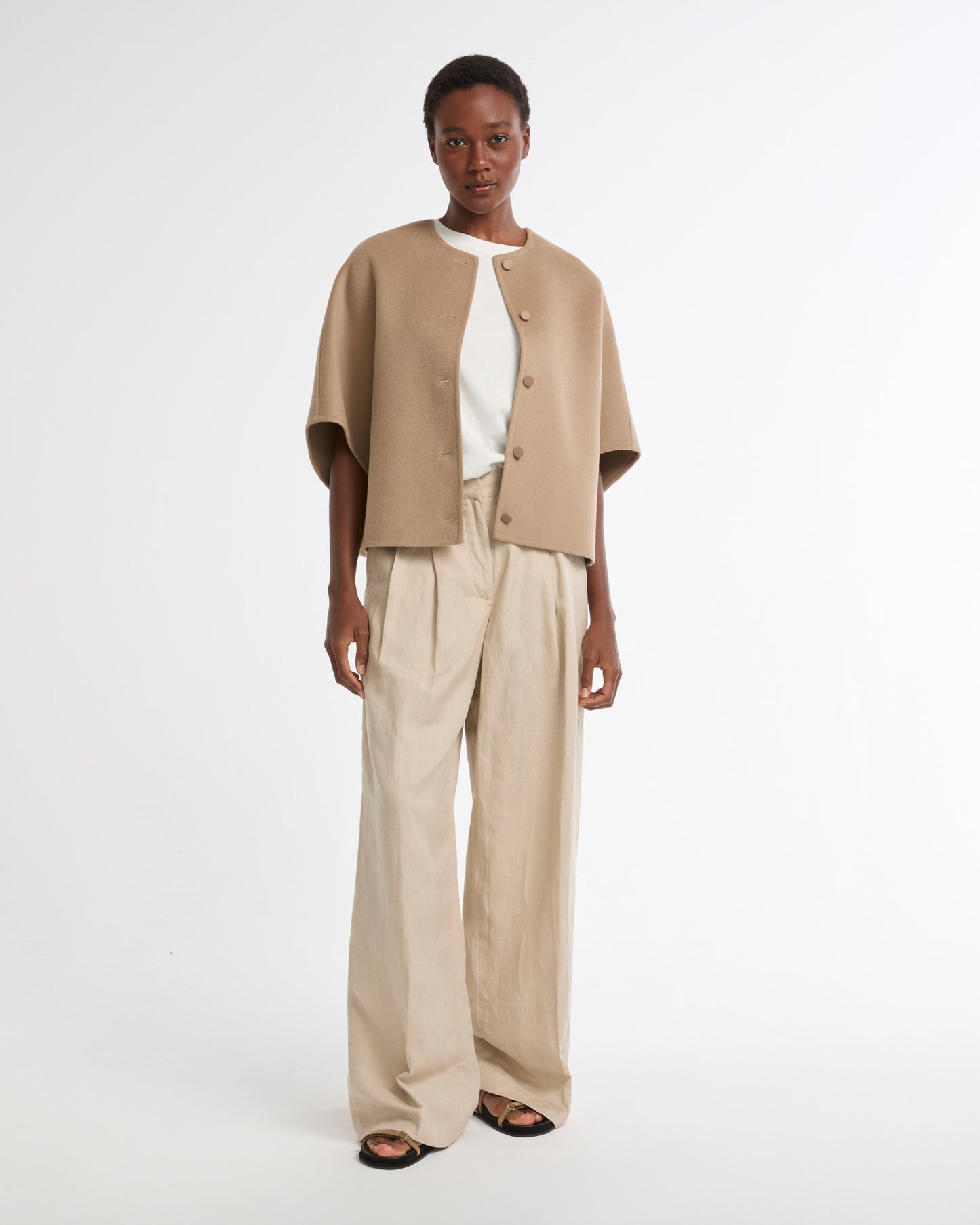 Veste en lainage cachemire double face -Yves salomon - Nouvelle collection Printemps Été