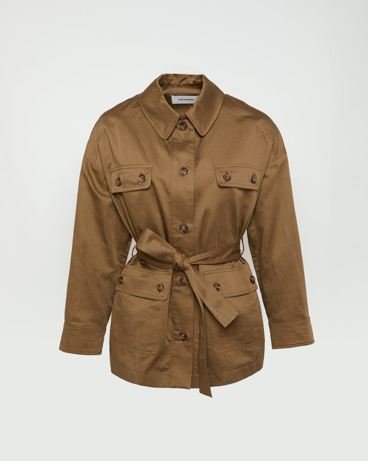 Veste saharienne en lin