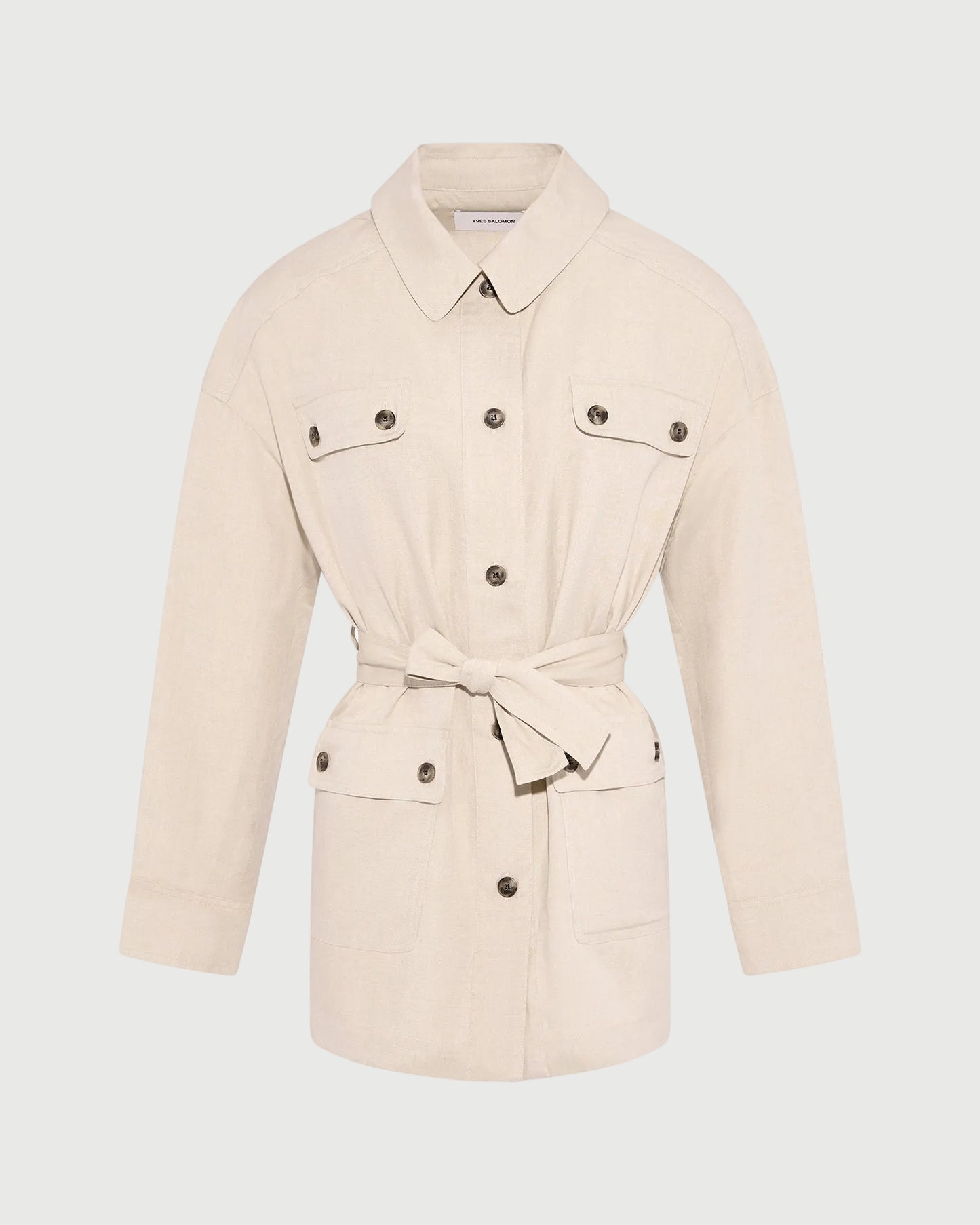 Veste saharienne en lin -Yves salomon - Nouvelle collection Printemps Été