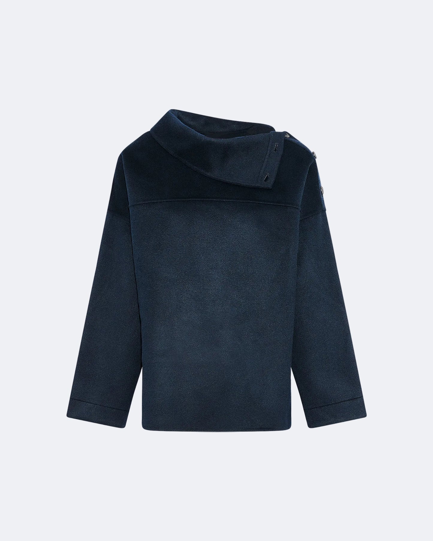 Blouse à col cheminée en lainage cachemire double face -Yves salomon - Nouvelle collection Printemps Été