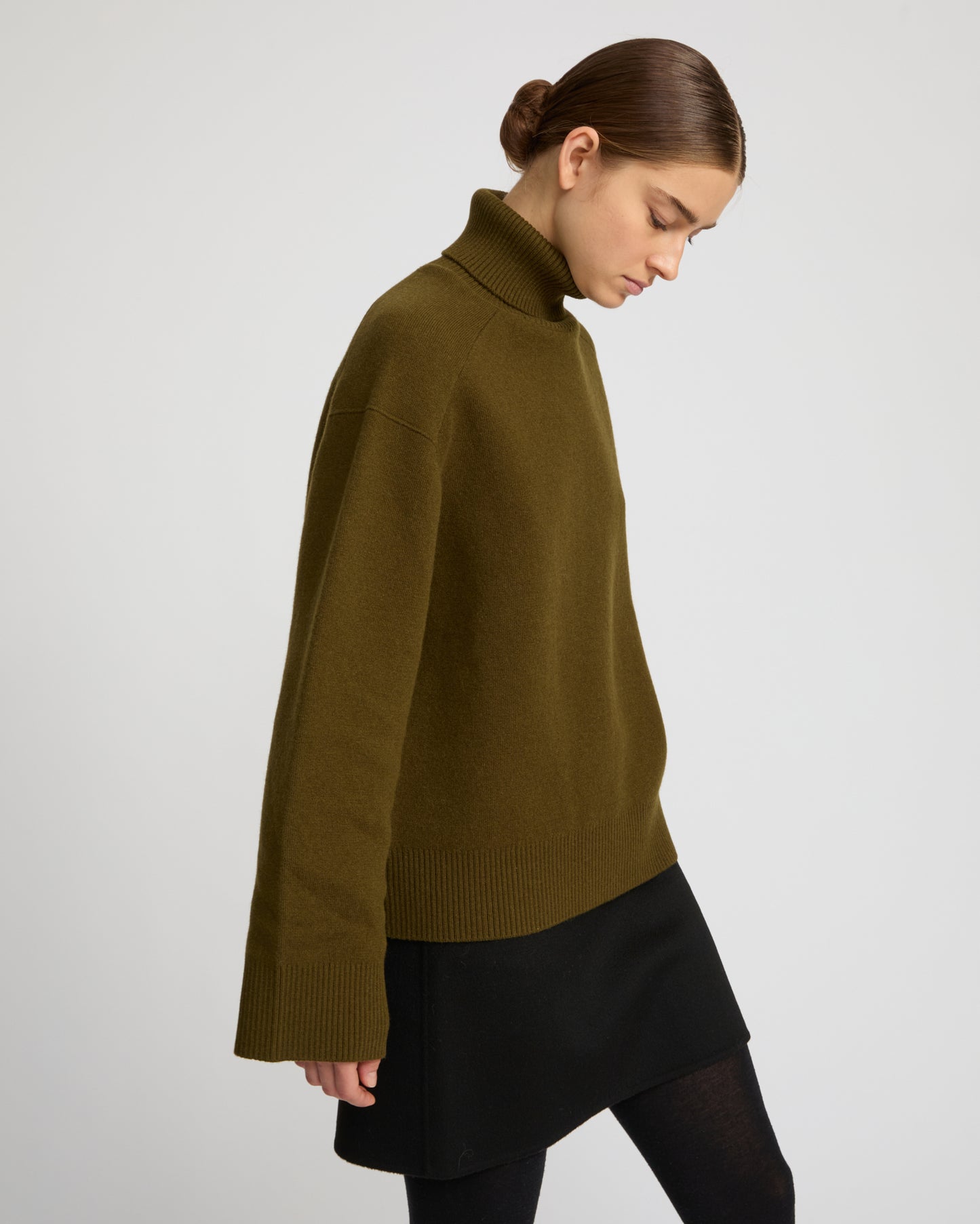 Pull en maille à col roulé