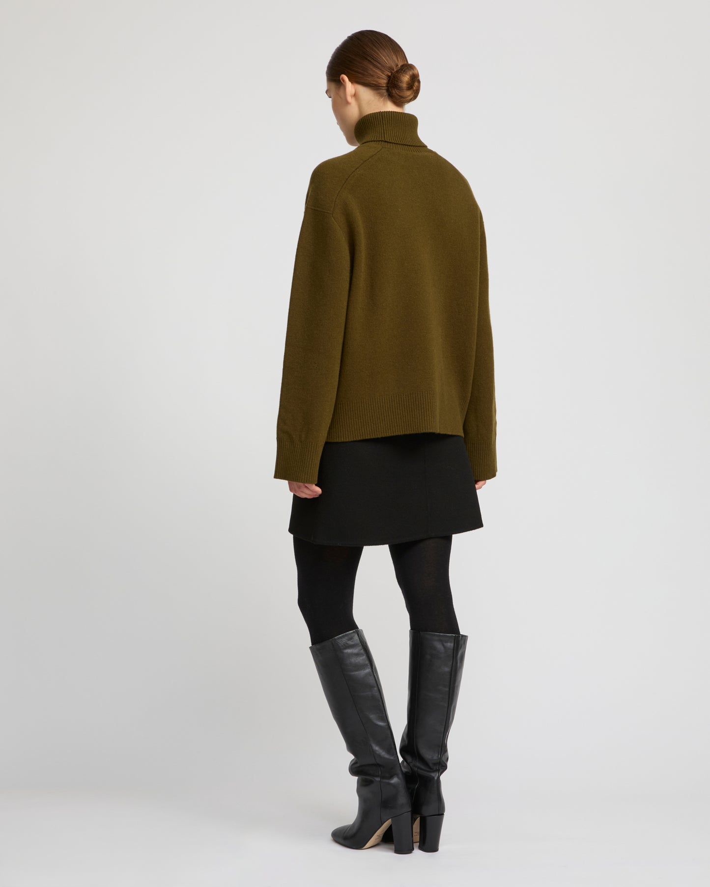 Pull en maille à col roulé