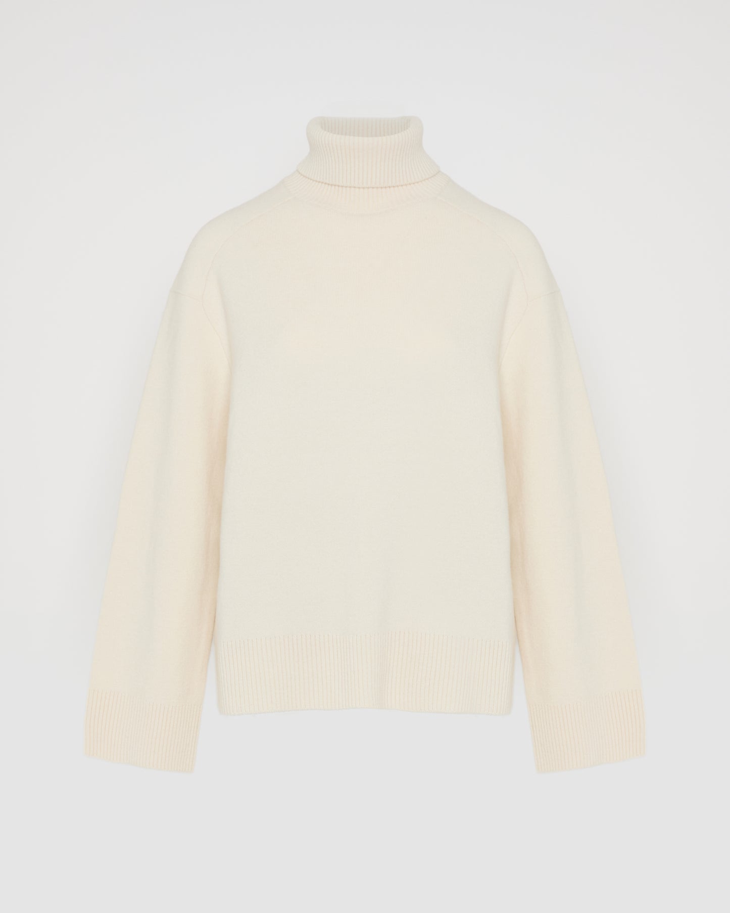 Pull en maille à col roulé -Yves Salomon