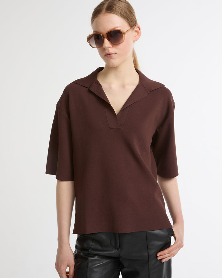 Polo en maille -Yves salomon - Nouvelle collection Printemps Été