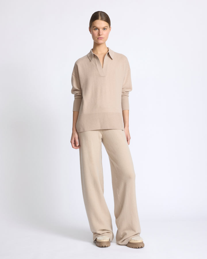 Polo en maille mérinos - Yves Salomon - Nouvelle collection Automne Hiver