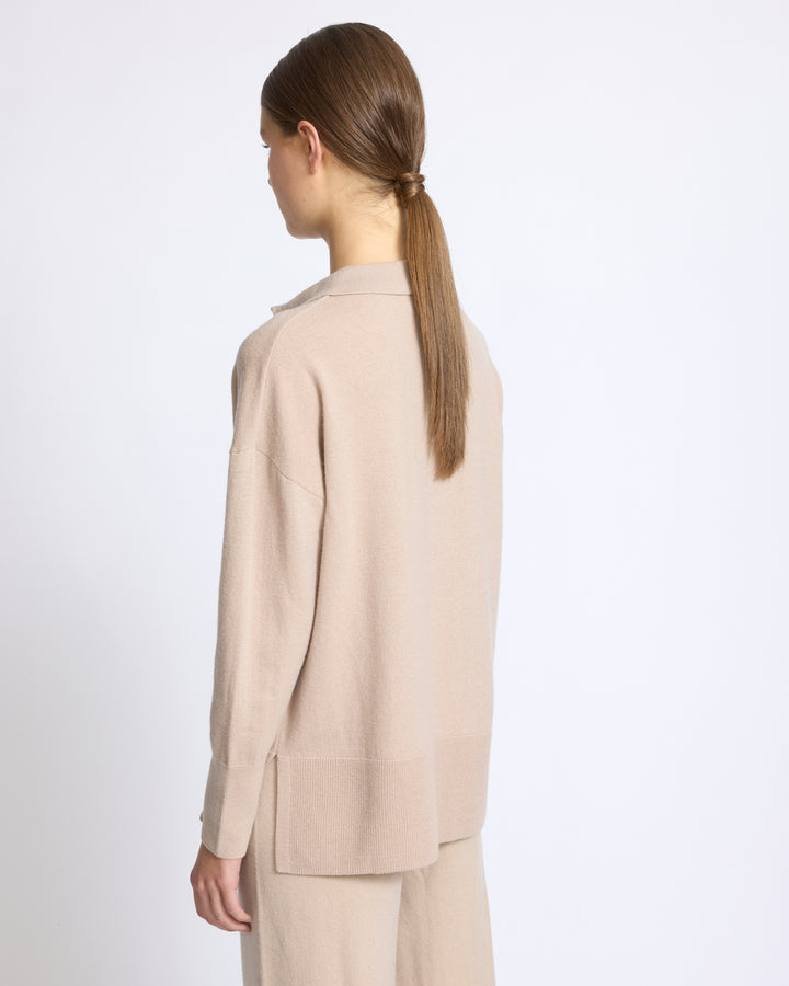 Polo en maille mérinos - Yves Salomon - Nouvelle collection Automne Hiver