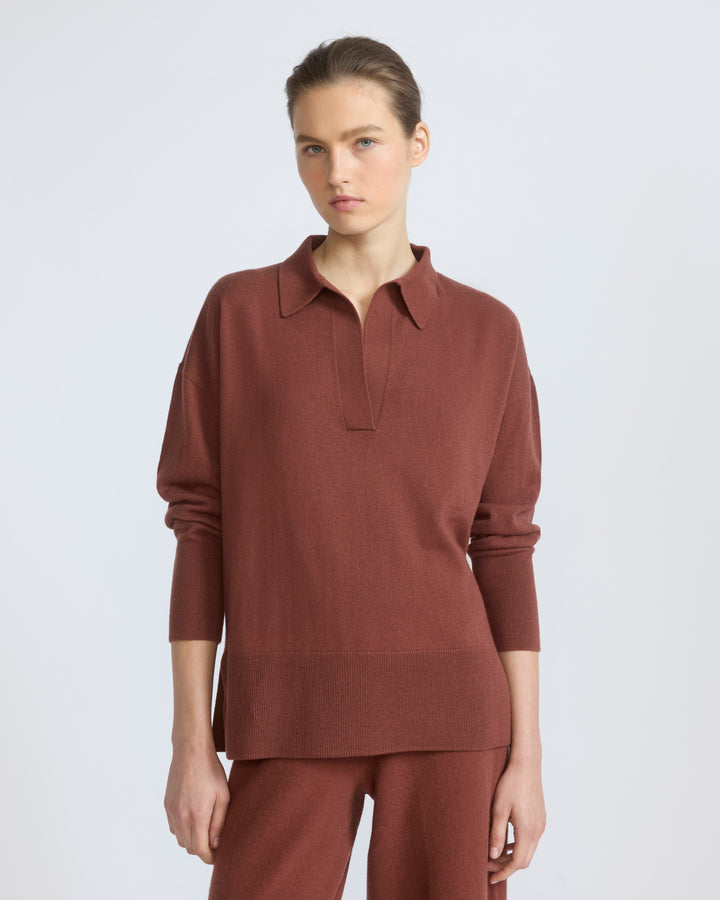 Polo en maille mérinos