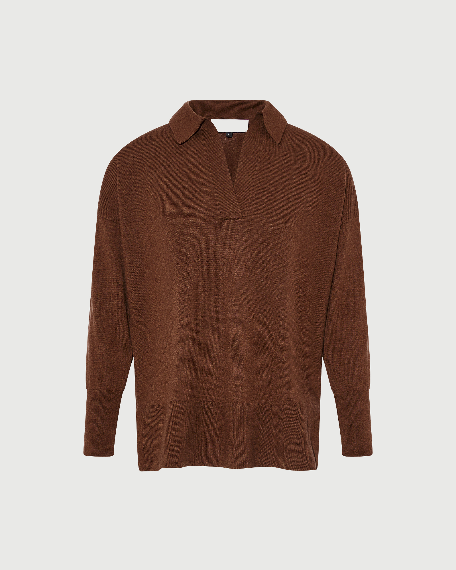 Polo en maille mérinos- Yves Salomon - Nouvelle collection Automne Hiver
