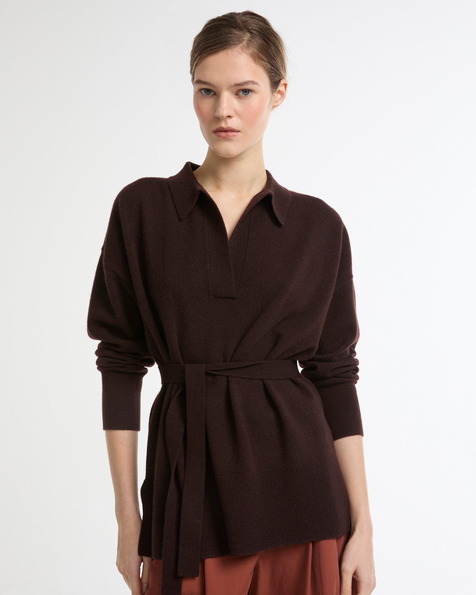 Polo en maille mérinos -Yves salomon - Nouvelle collection Printemps Été