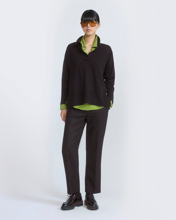 Polo en maille mérinos