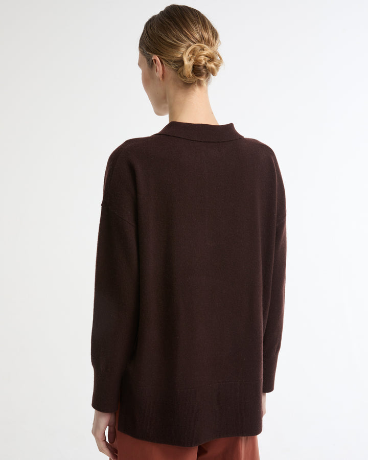 Polo en maille mérinos -Yves salomon - Nouvelle collection Printemps Été