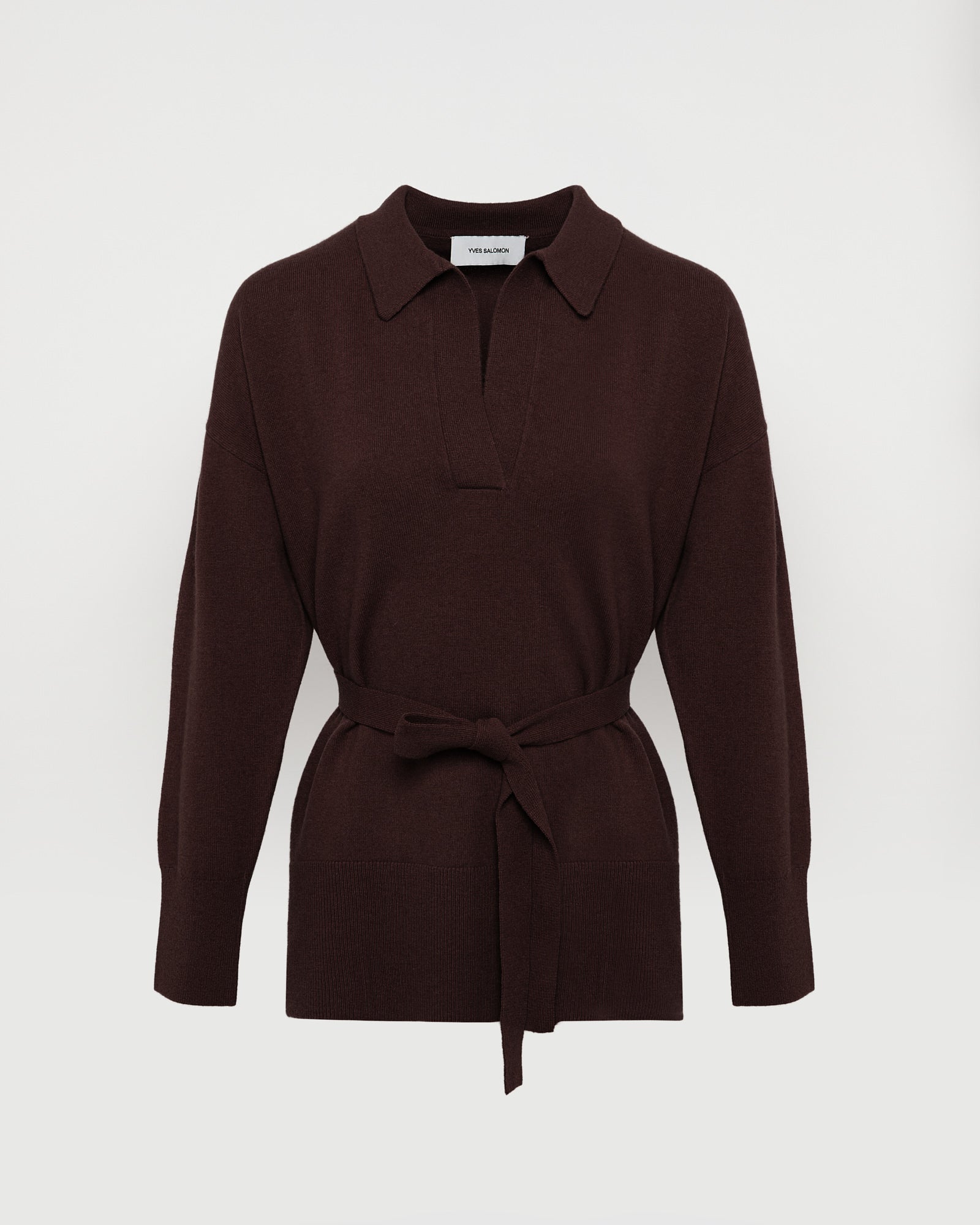 Polo en maille mérinos -Yves salomon - Nouvelle collection Printemps Été