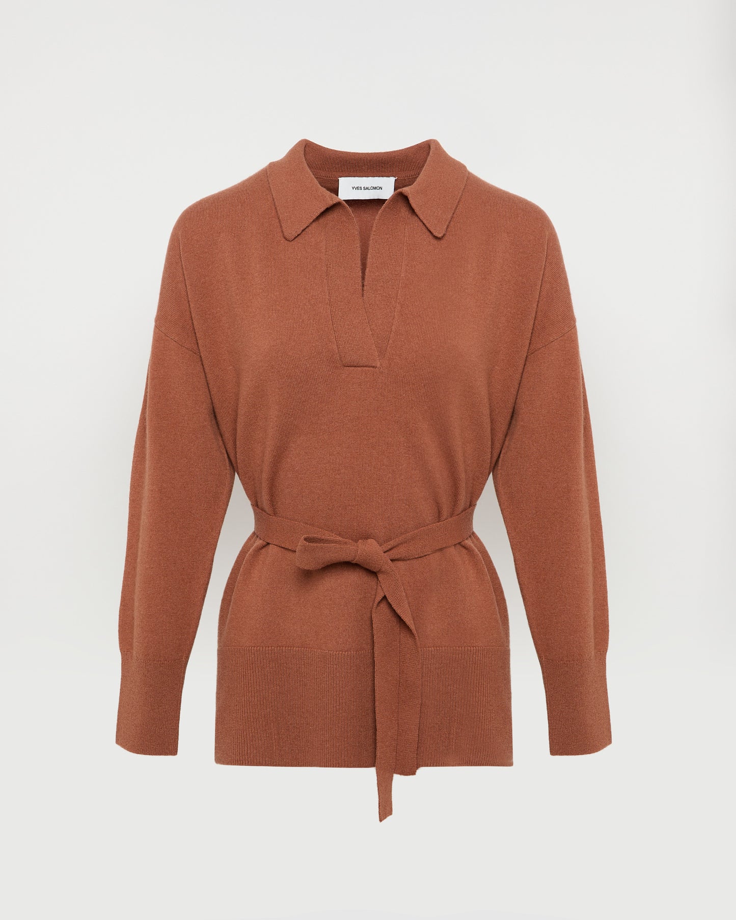 Polo en maille mérinos -Yves salomon - Nouvelle collection Printemps Été