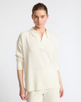 Merino knit polo shirt