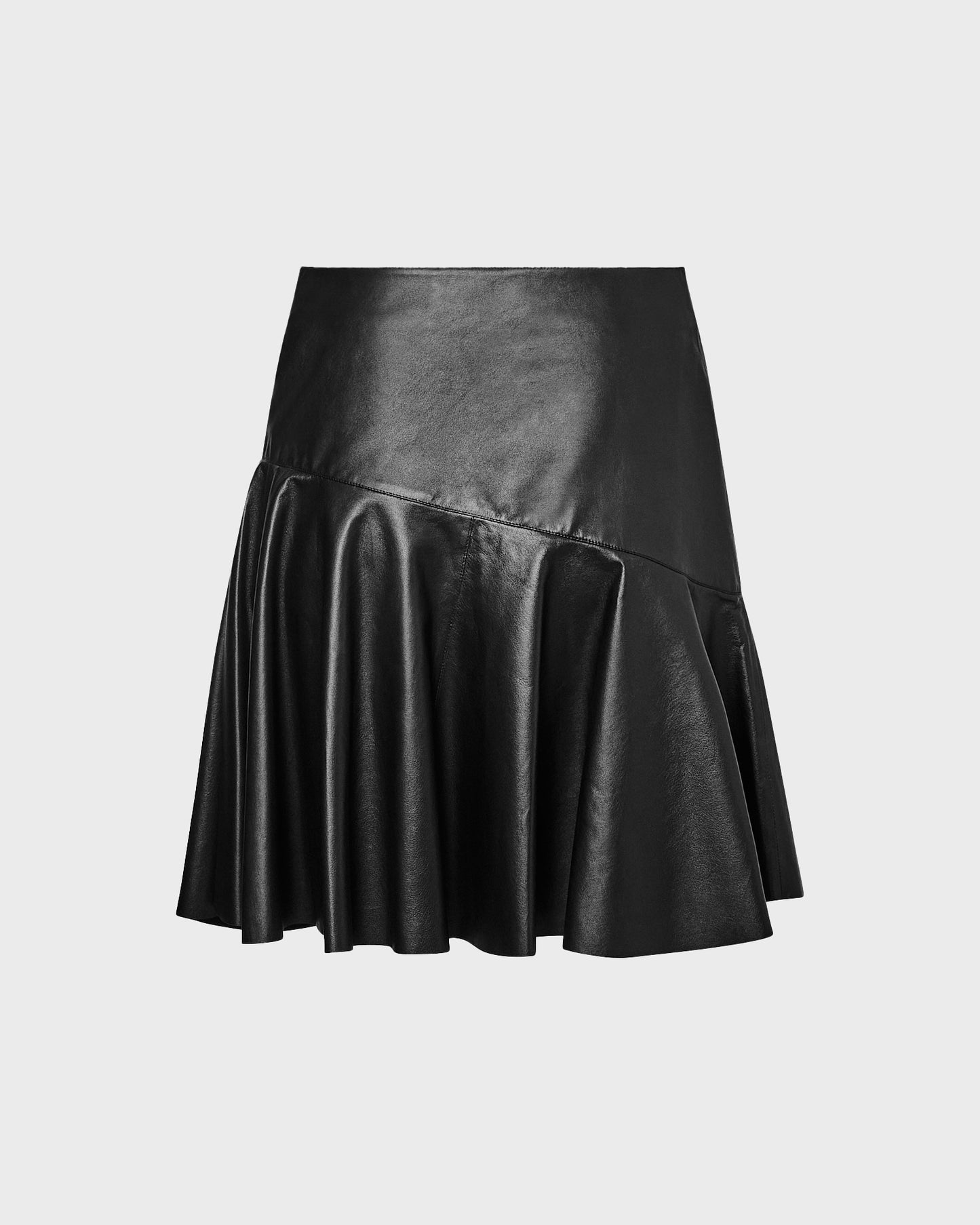 Jupe à volants en cuir d'agneau -Yves salomon - Nouvelle collection Printemps Été