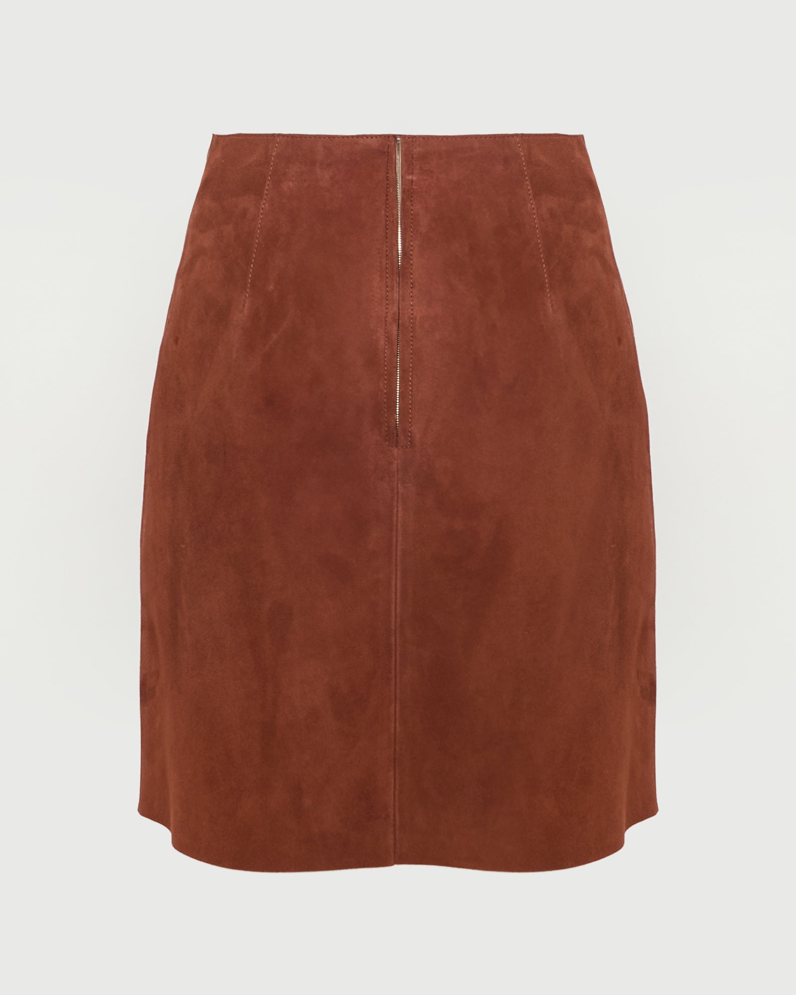 Jupe courte en cuir d'agneau double face -Yves salomon - Nouvelle collection Printemps Été