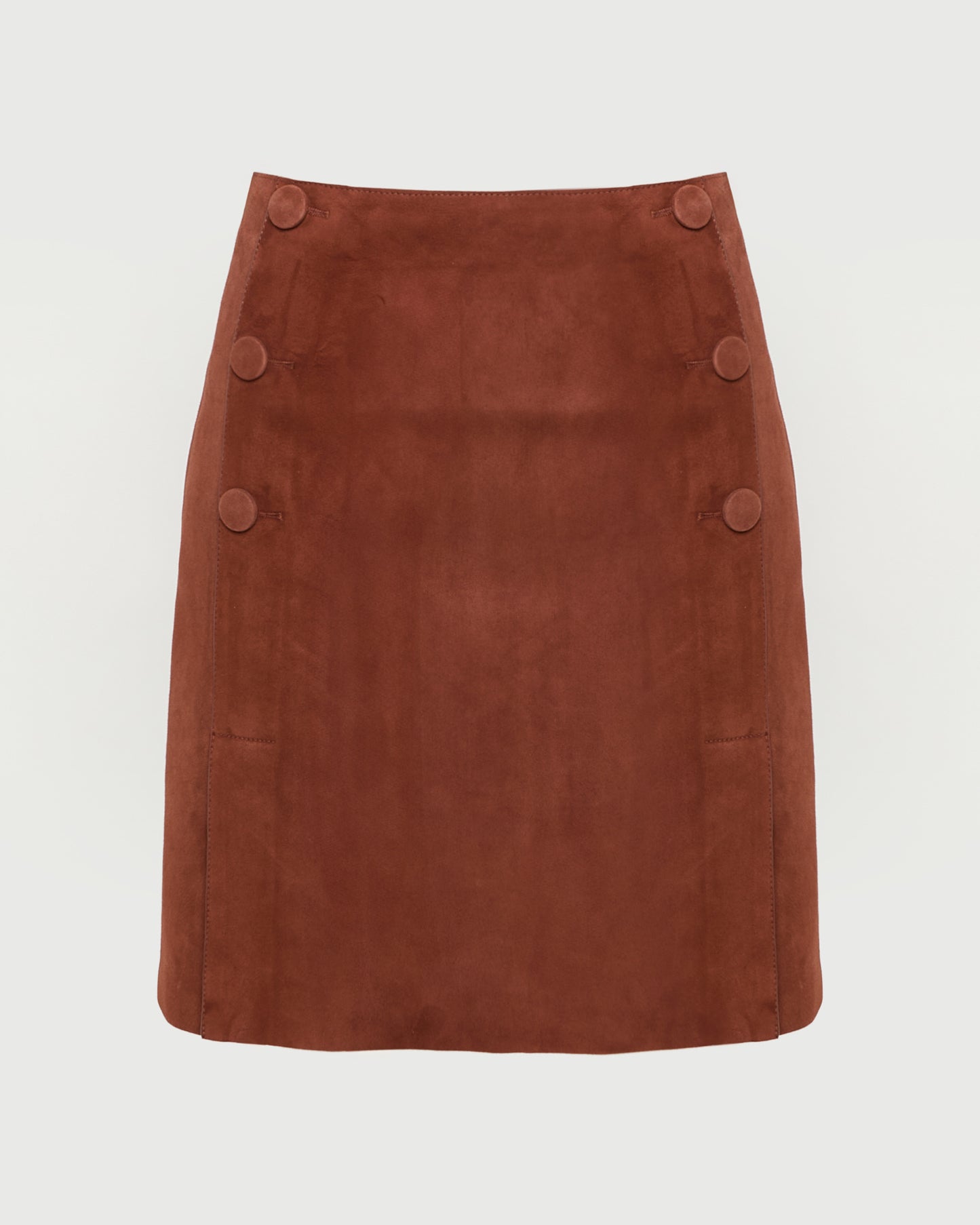 Jupe courte en cuir d'agneau double face -Yves salomon - Nouvelle collection Printemps Été