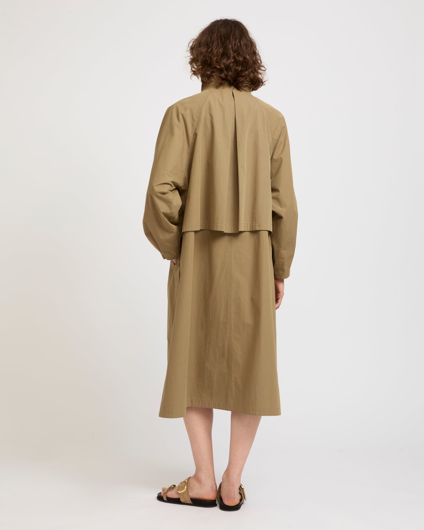 Manteau oversize long en coton style trench -Yves salomon - Nouvelle collection Printemps Été