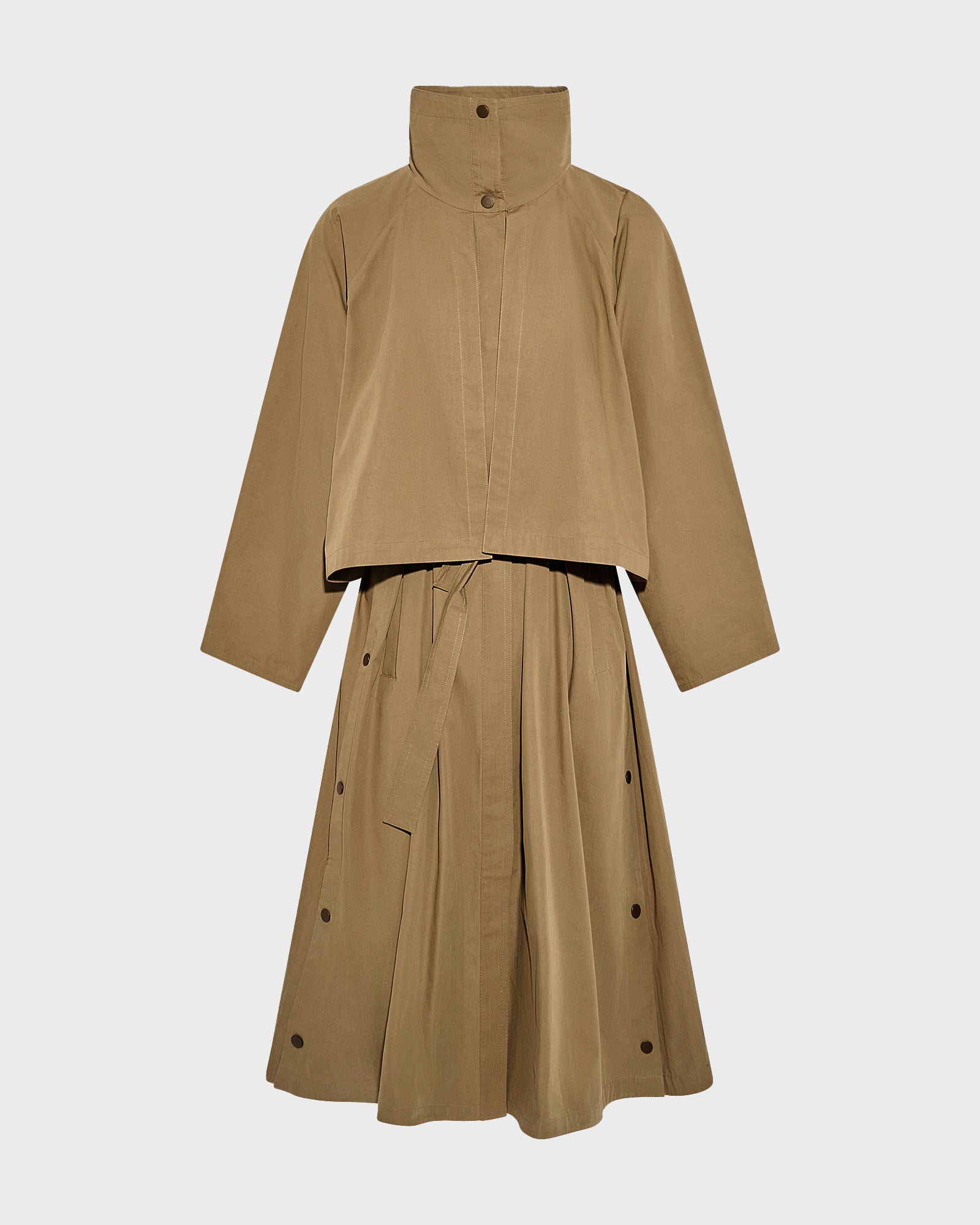 Manteau oversize long en coton style trench -Yves salomon - Nouvelle collection Printemps Été