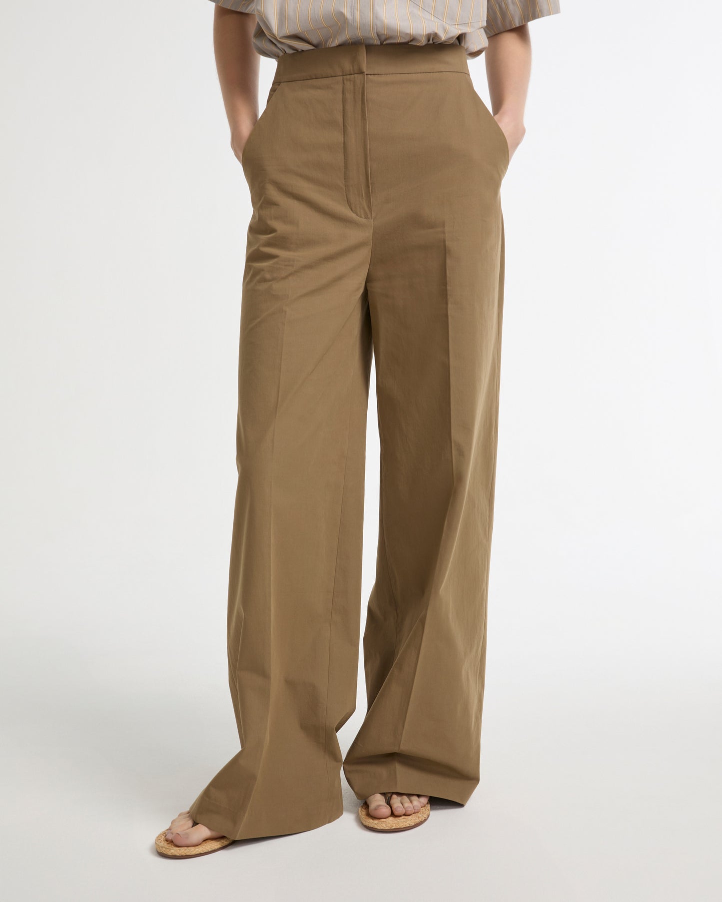 Pantalon large en coton -Yves salomon - Nouvelle collection Printemps Été