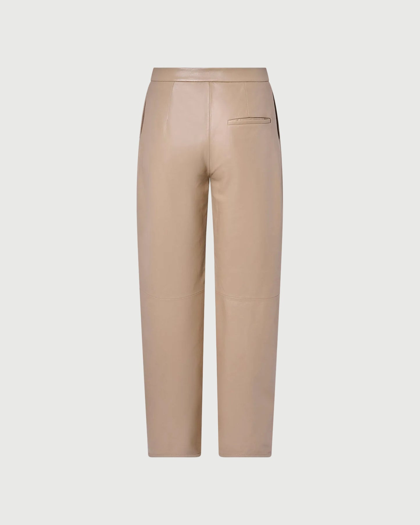 Pantalon tailleur en cuir d'agneau -Yves salomon - Nouvelle collection Printemps Été