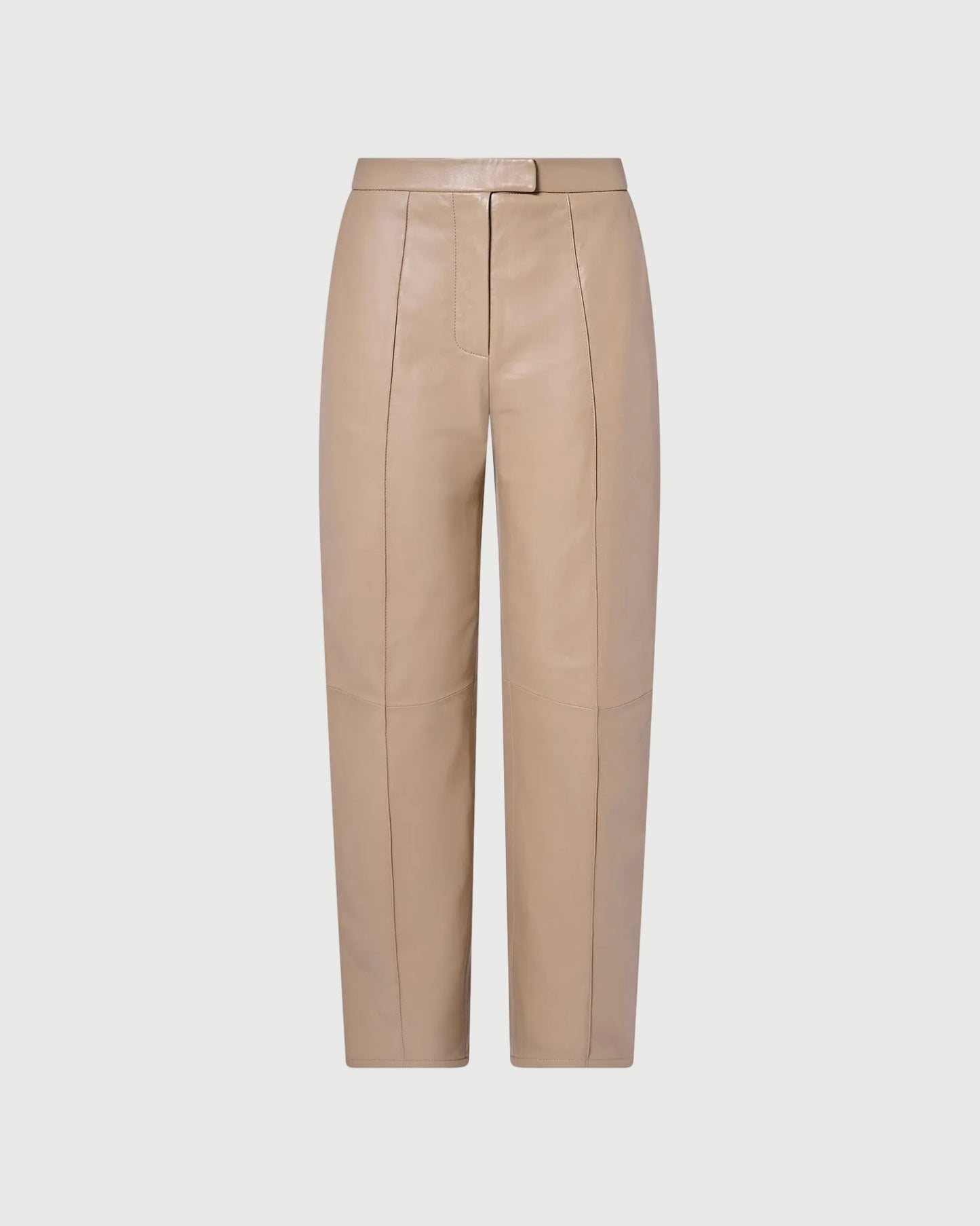 Pantalon tailleur en cuir d'agneau -Yves salomon - Nouvelle collection Printemps Été