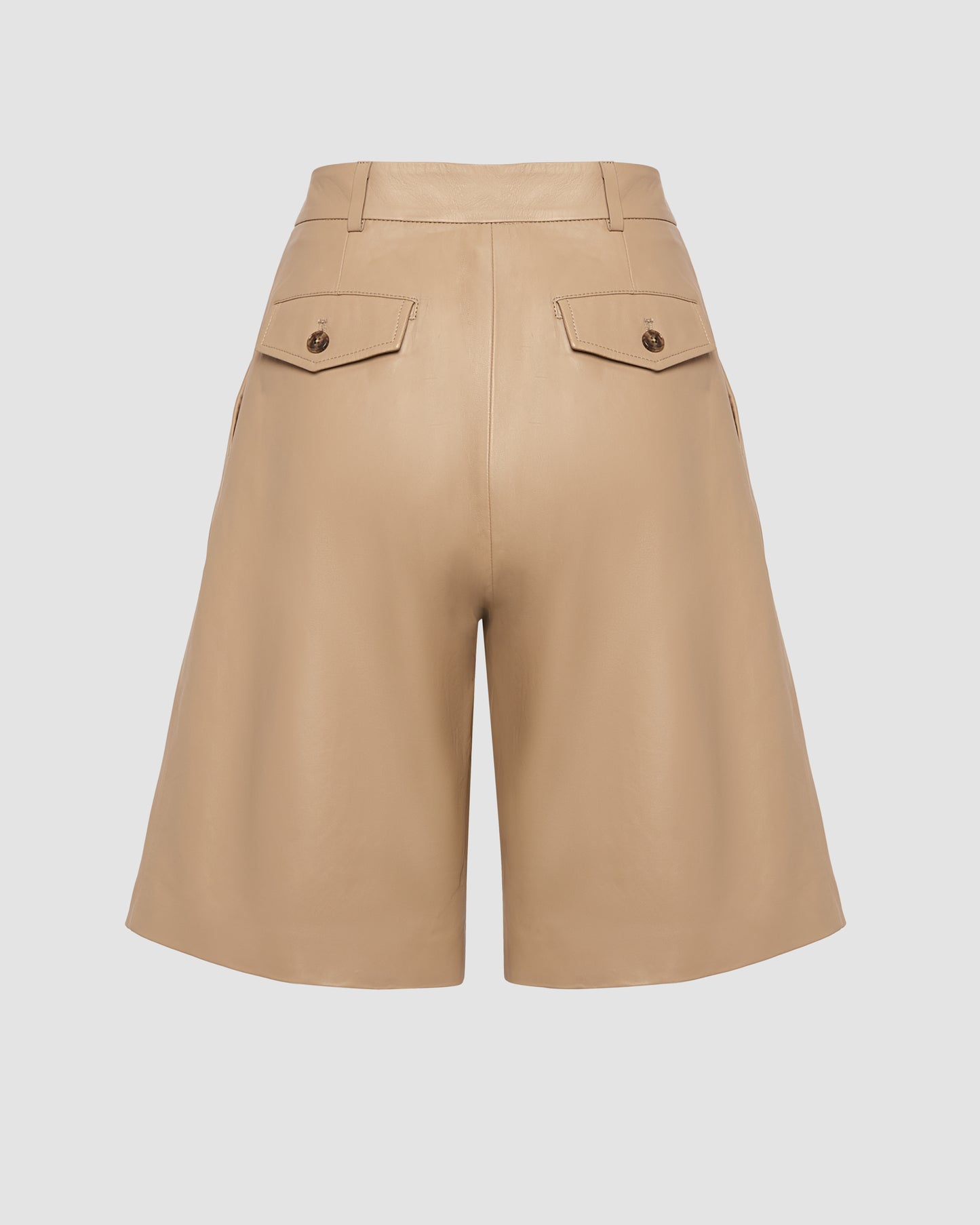 Bermuda en cuir d'agneau -Yves salomon - Nouvelle collection Printemps Été