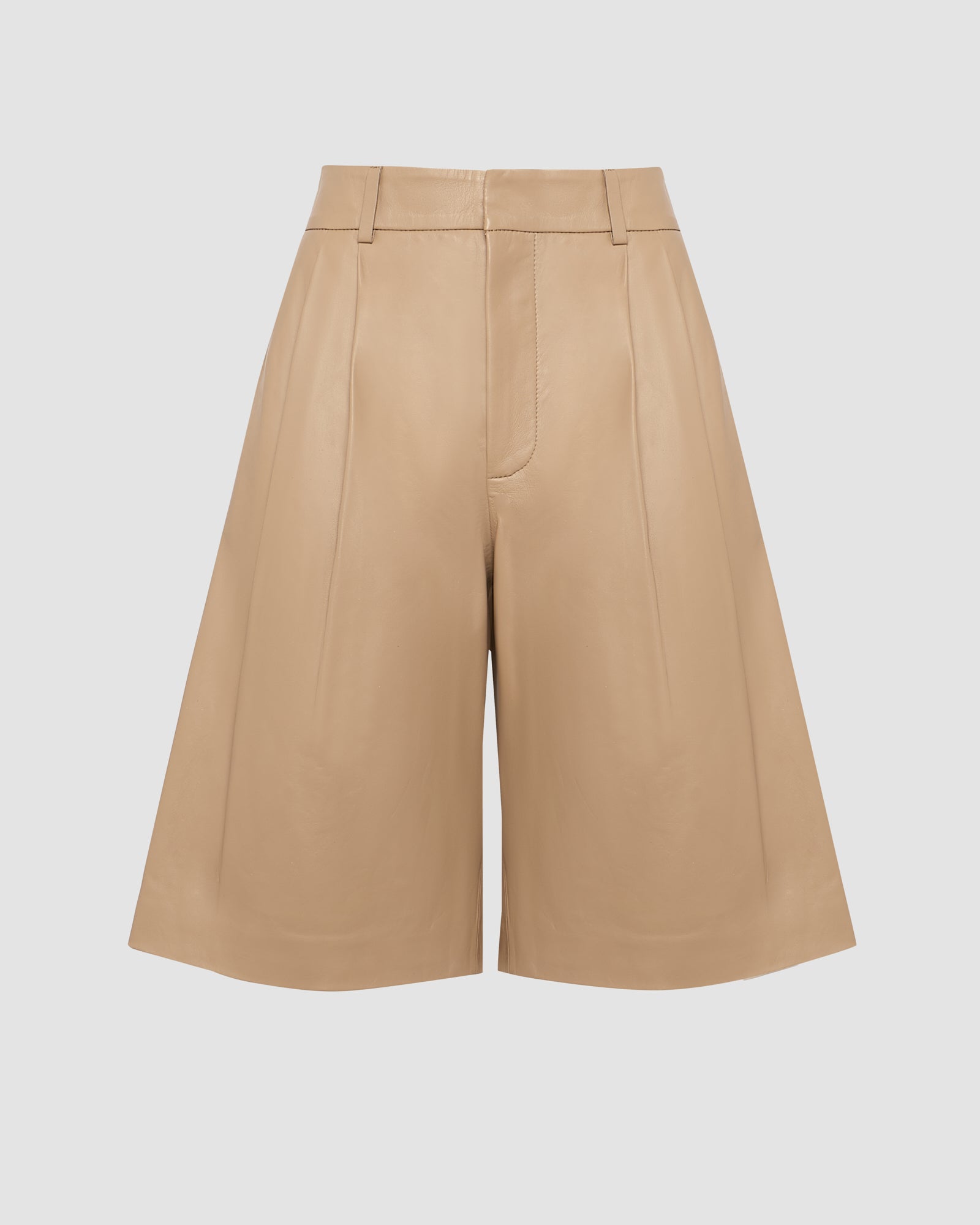 Bermuda en cuir d'agneau -Yves salomon - Nouvelle collection Printemps Été