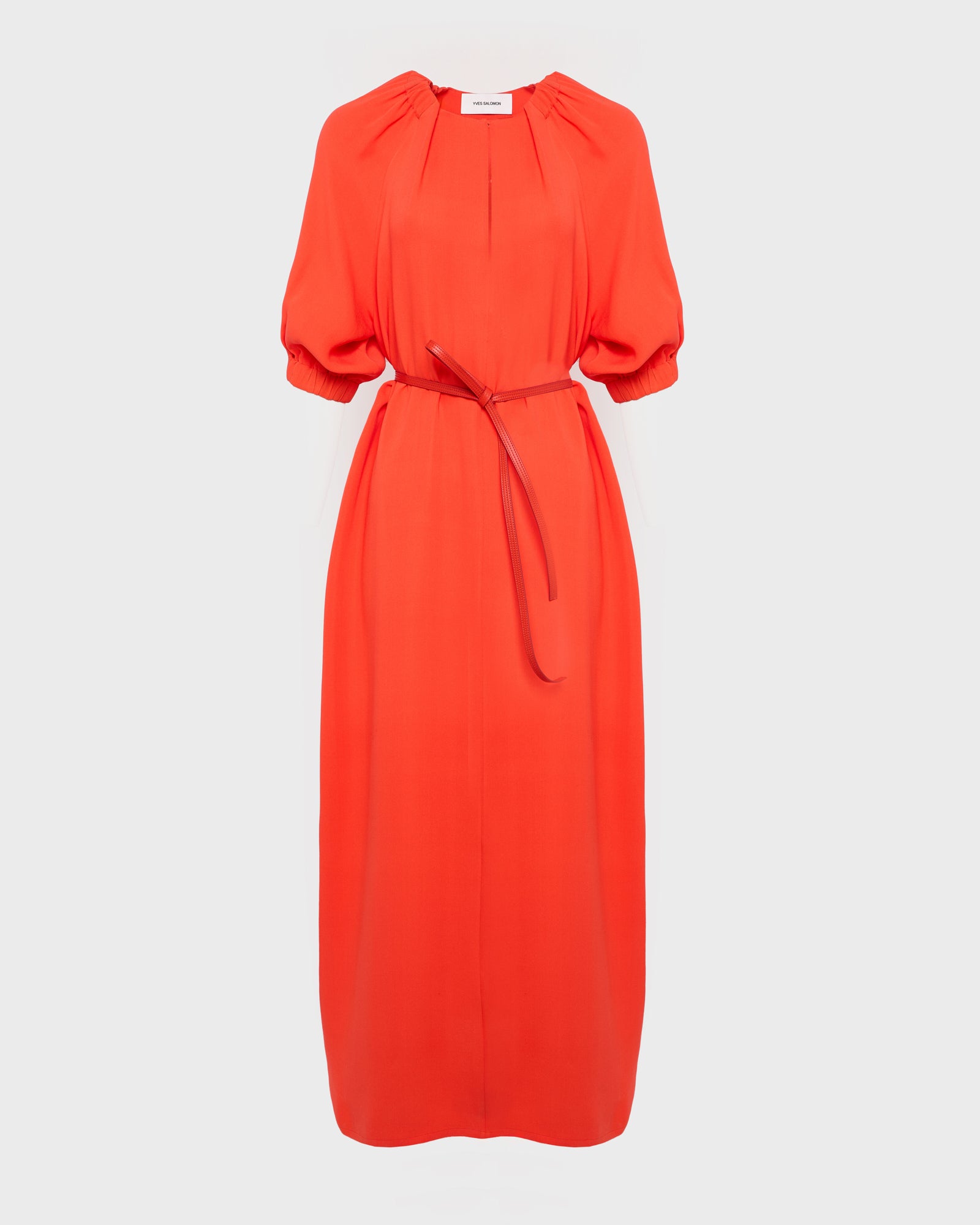 Soldes Robe fluide en crêpe de soie -Yves salomon - Nouvelle collection Printemps Été