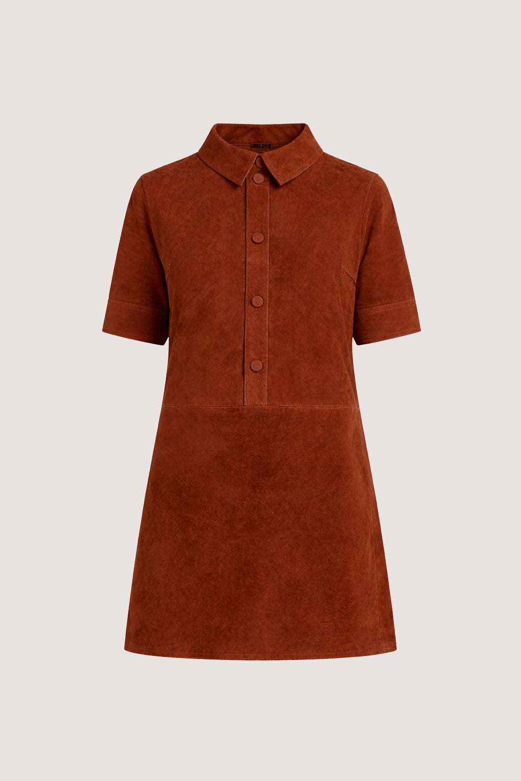 Robe courte en cuir d'agneau double face -Yves salomon - Nouvelle collection Printemps Été