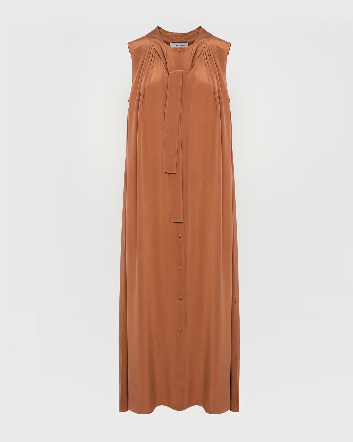 Robe longue fluide en crêpe de soie -Yves salomon - Nouvelle collection Printemps Été