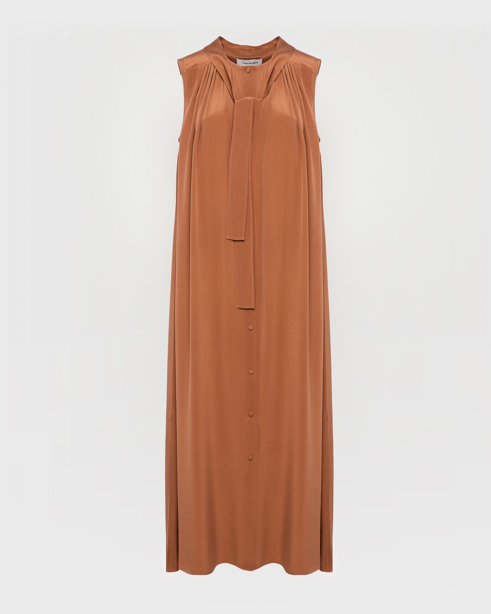 Robe longue fluide en crêpe de soie -Yves salomon - Nouvelle collection Printemps Été