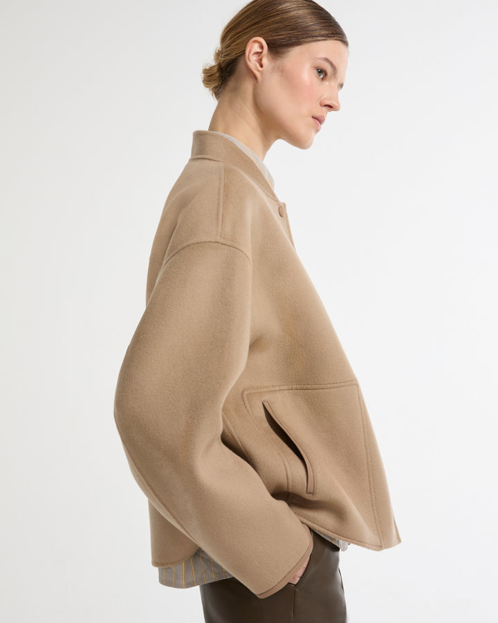 Veste teddy en lainage cachemire double face -Yves salomon - Nouvelle collection Printemps Été