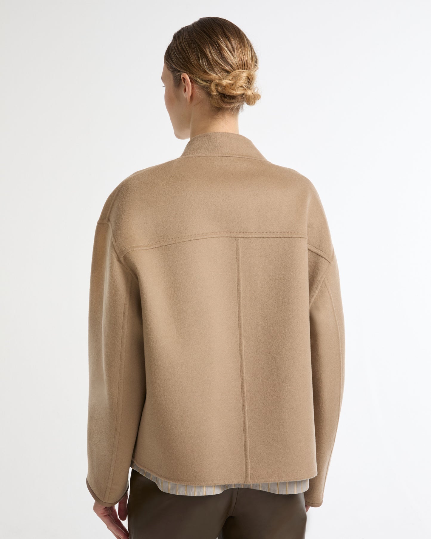 Veste teddy en lainage cachemire double face -Yves salomon - Nouvelle collection Printemps Été
