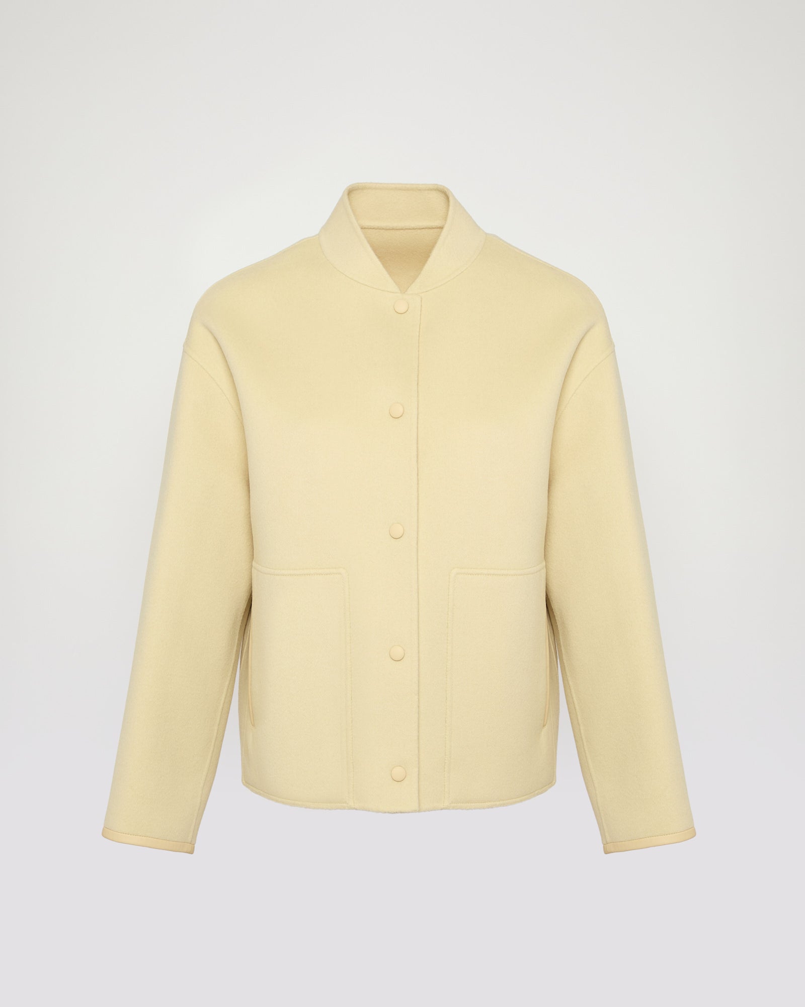 Soldes Veste teddy en lainage cachemire double face -Yves salomon - Nouvelle collection Printemps Été