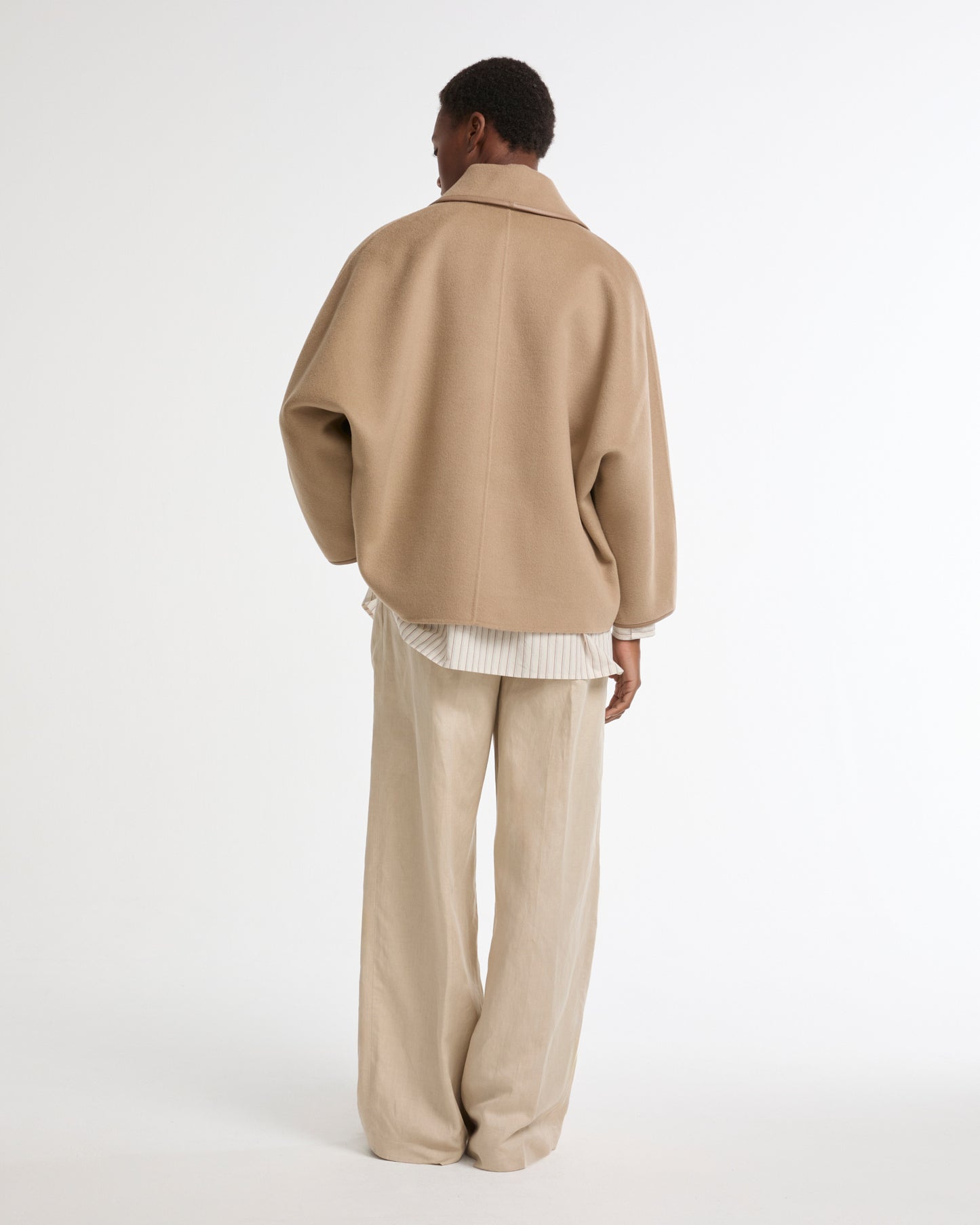 Caban en lainage cachemire double face -Yves salomon - Nouvelle collection Printemps Été